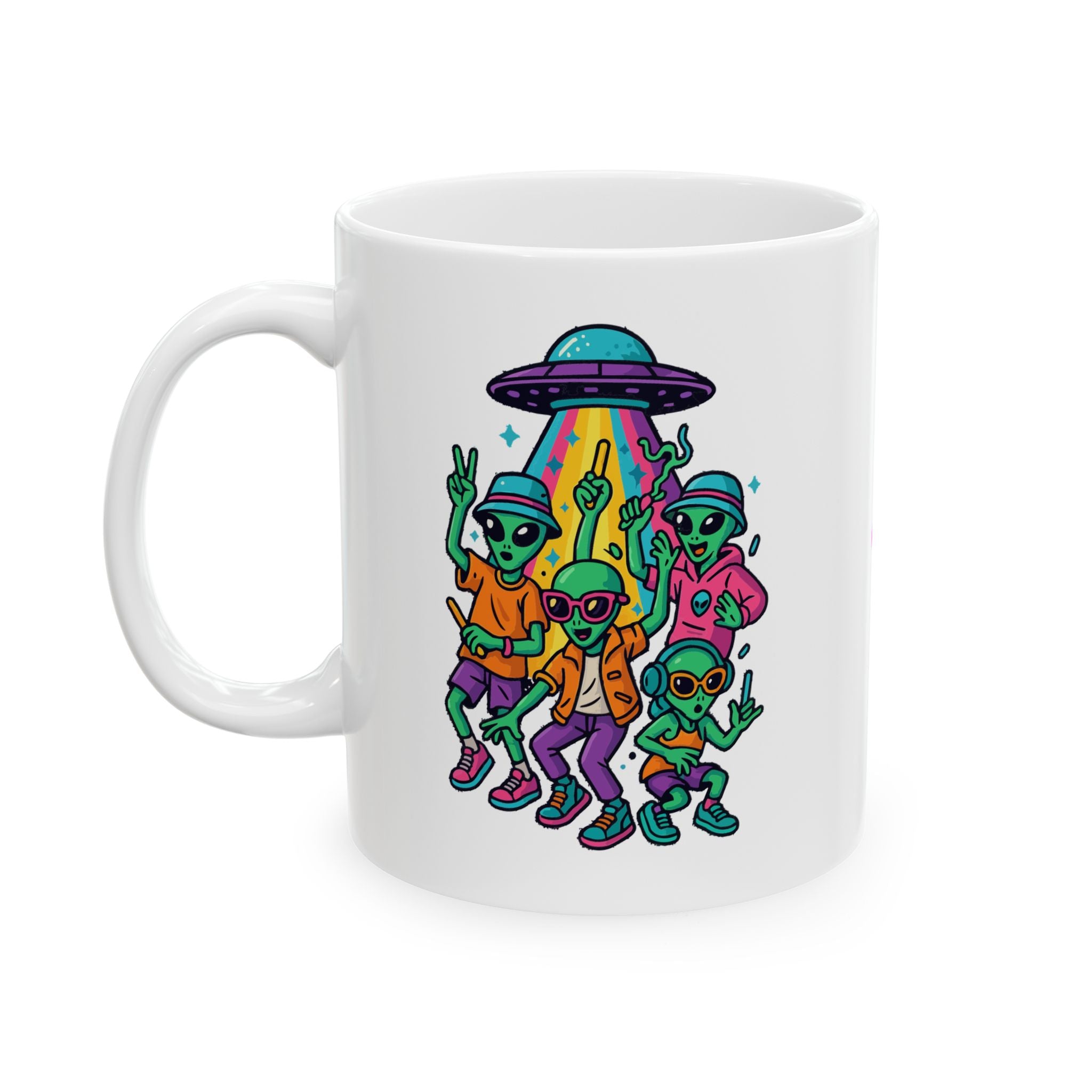 Alien Party Ceramic Mug |  Personalized Mug