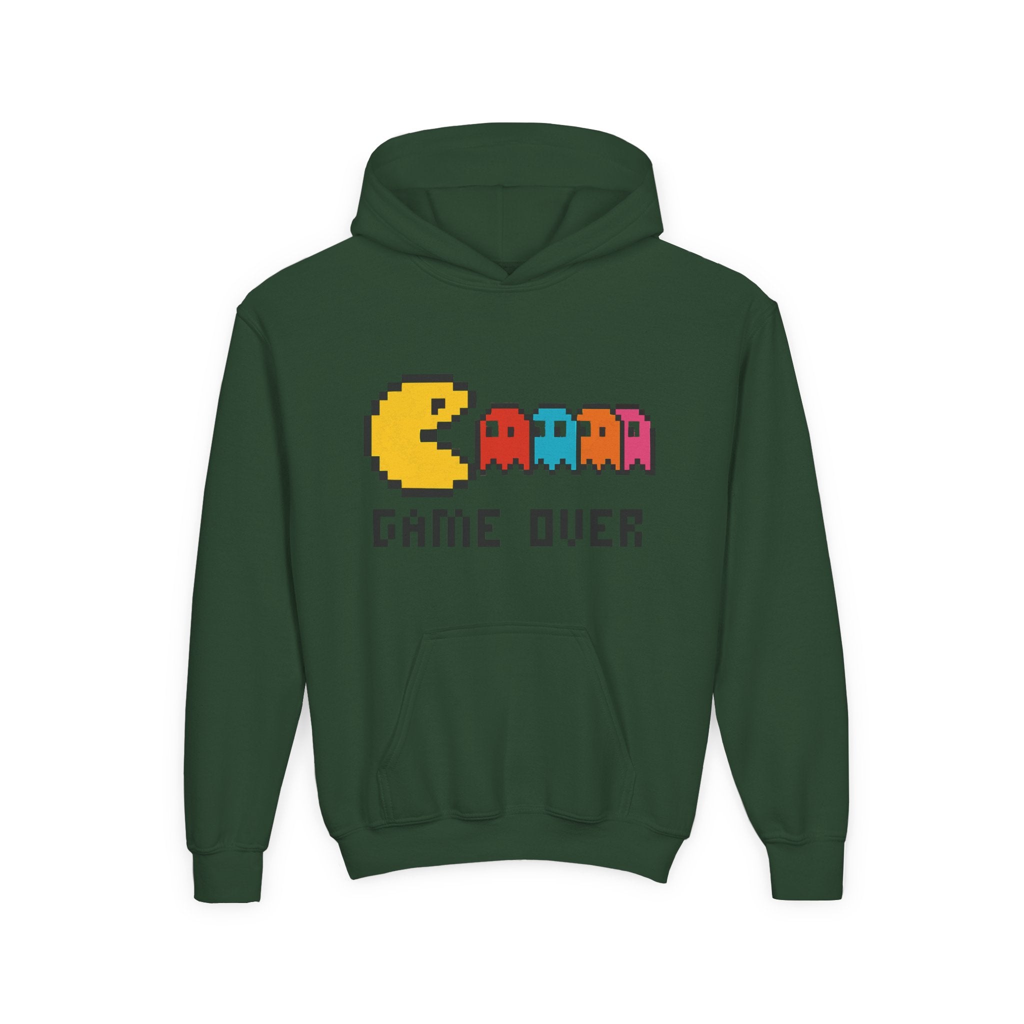 Game Over Youth Hooded Sweatshirt, Casual Wear