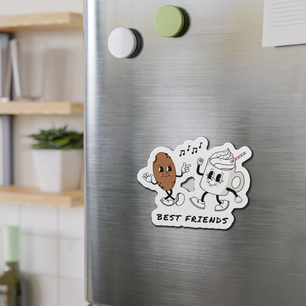 Best Friends Die-Cut Magnets, Cute Friendship Fridge Decor