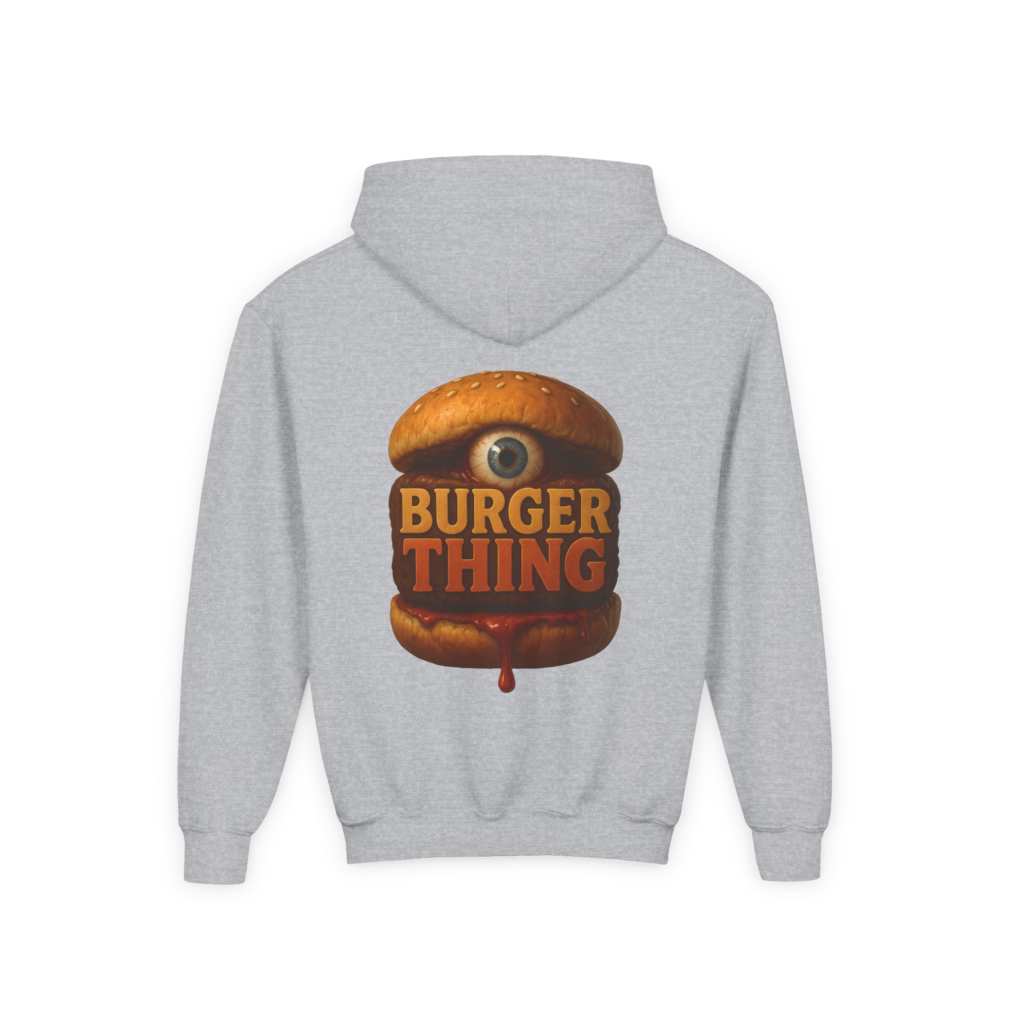 Burger Thing Youth Hooded Sweatshirt, Casual Wear