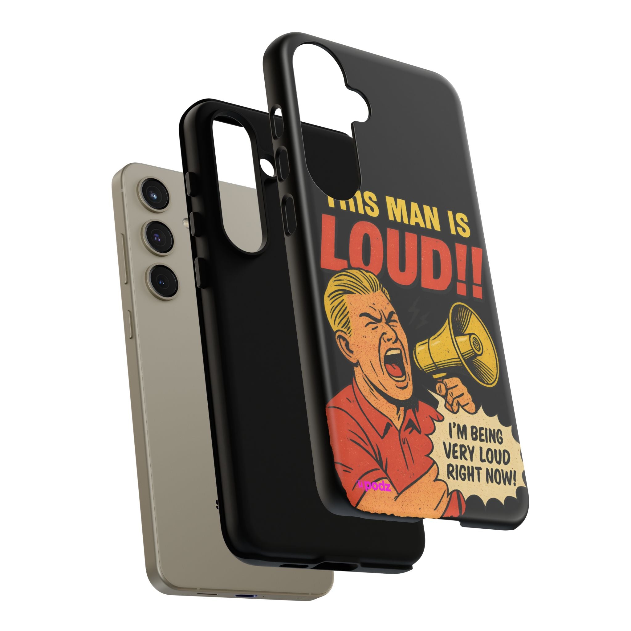 Loud Man Design, Tough Cases, Phone Cover