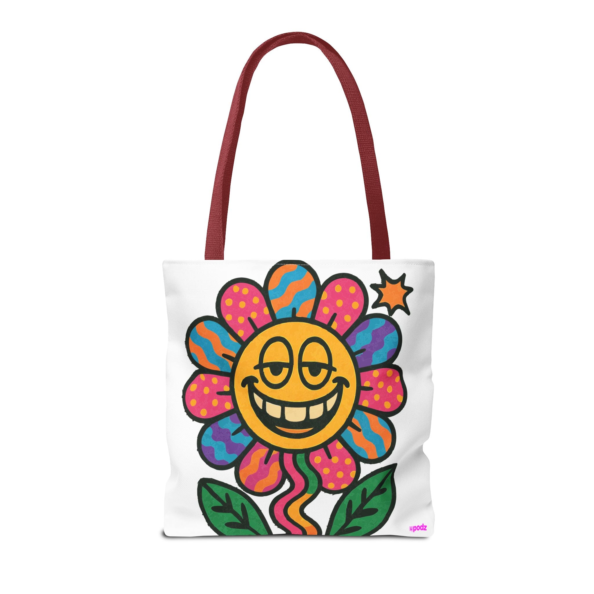 Flower Power Tote Bag - Quirky Fun Bag