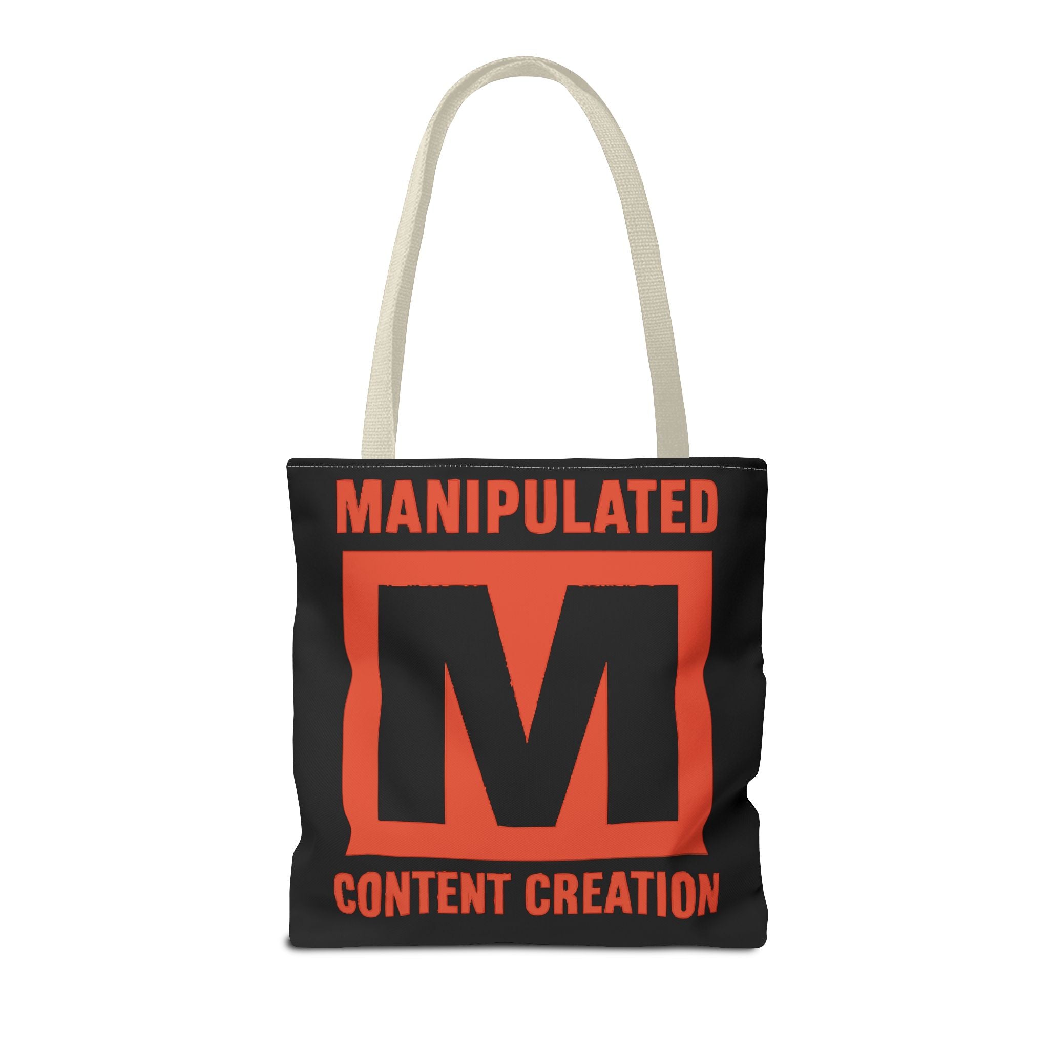 Manipulated Content Tote Bag, Inspirational Gift, Eco-Friendly Shopping Bag