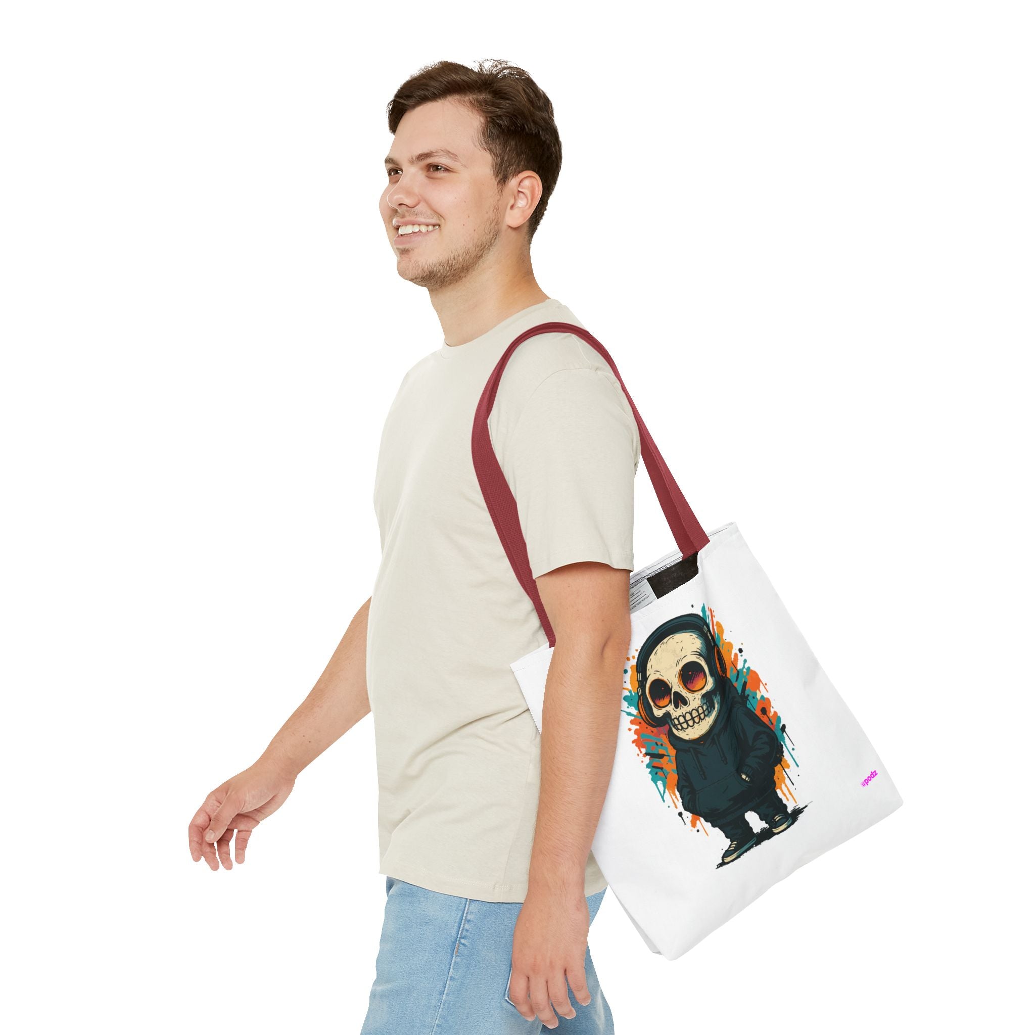 Skull Vibes Tote Bag - Quirky Fun Bag