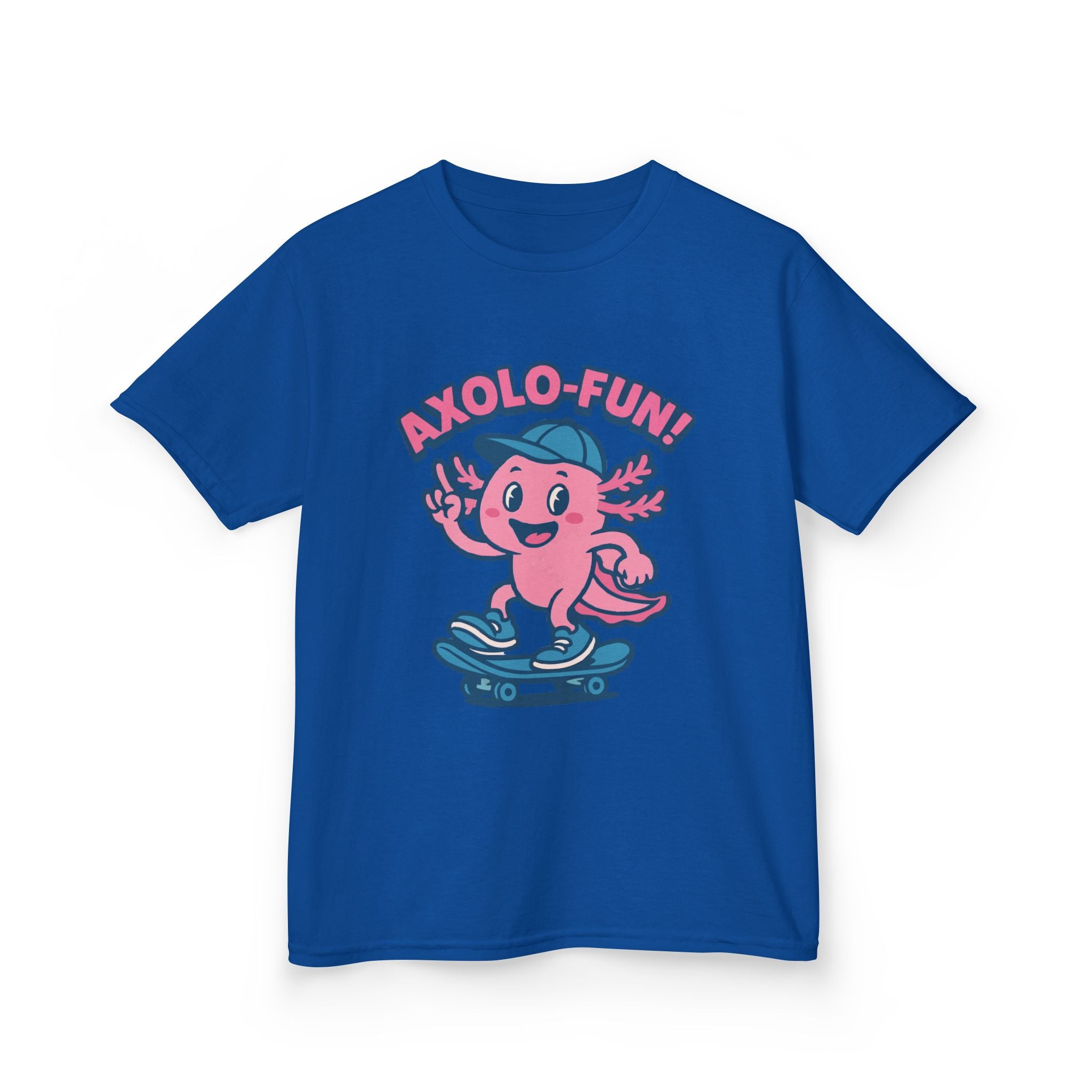 Axolotl Kids Tee, Fun Graphic Tee, Kids Cotton T-Shirt