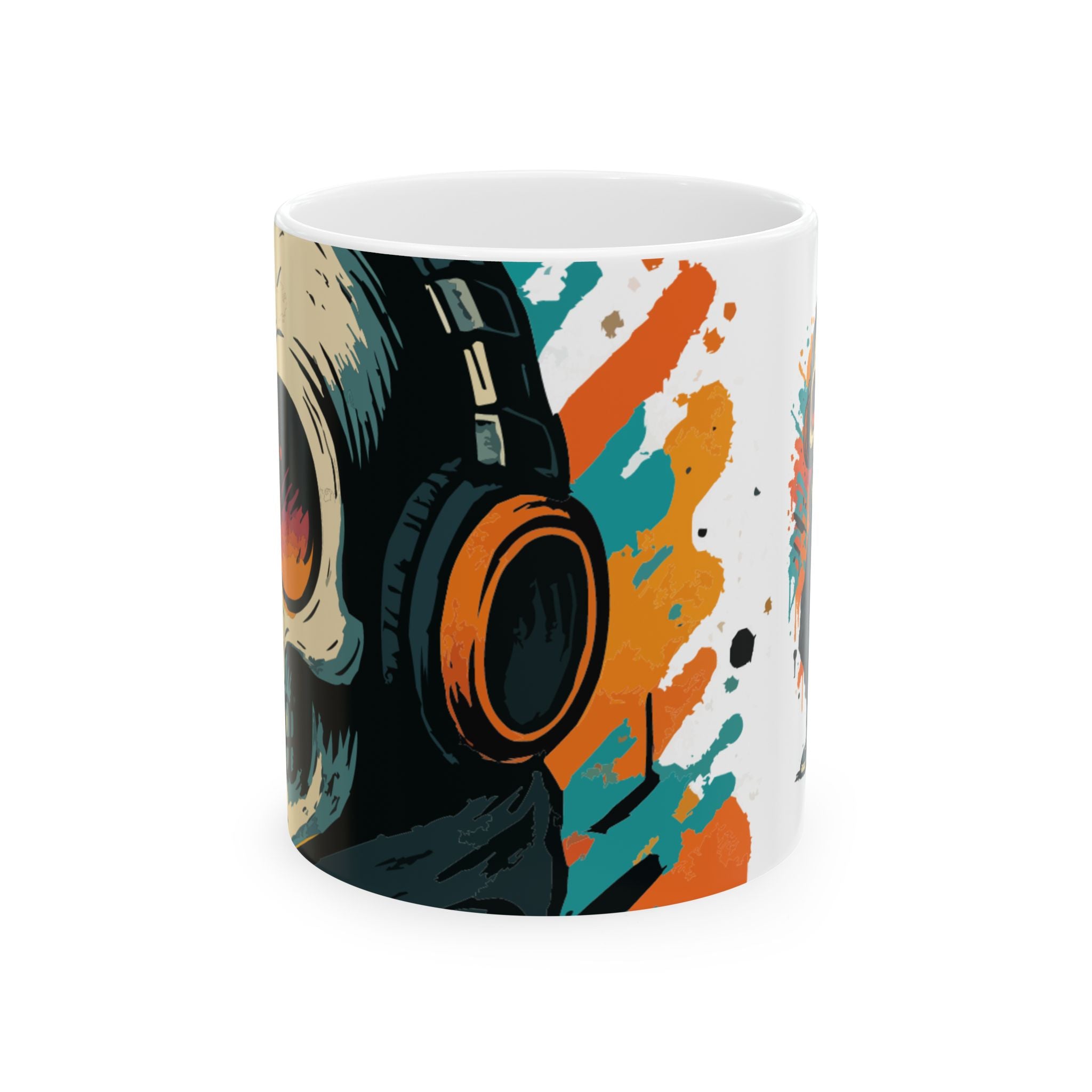 Skully Headphones Ceramic Mug |  Personalized Mug