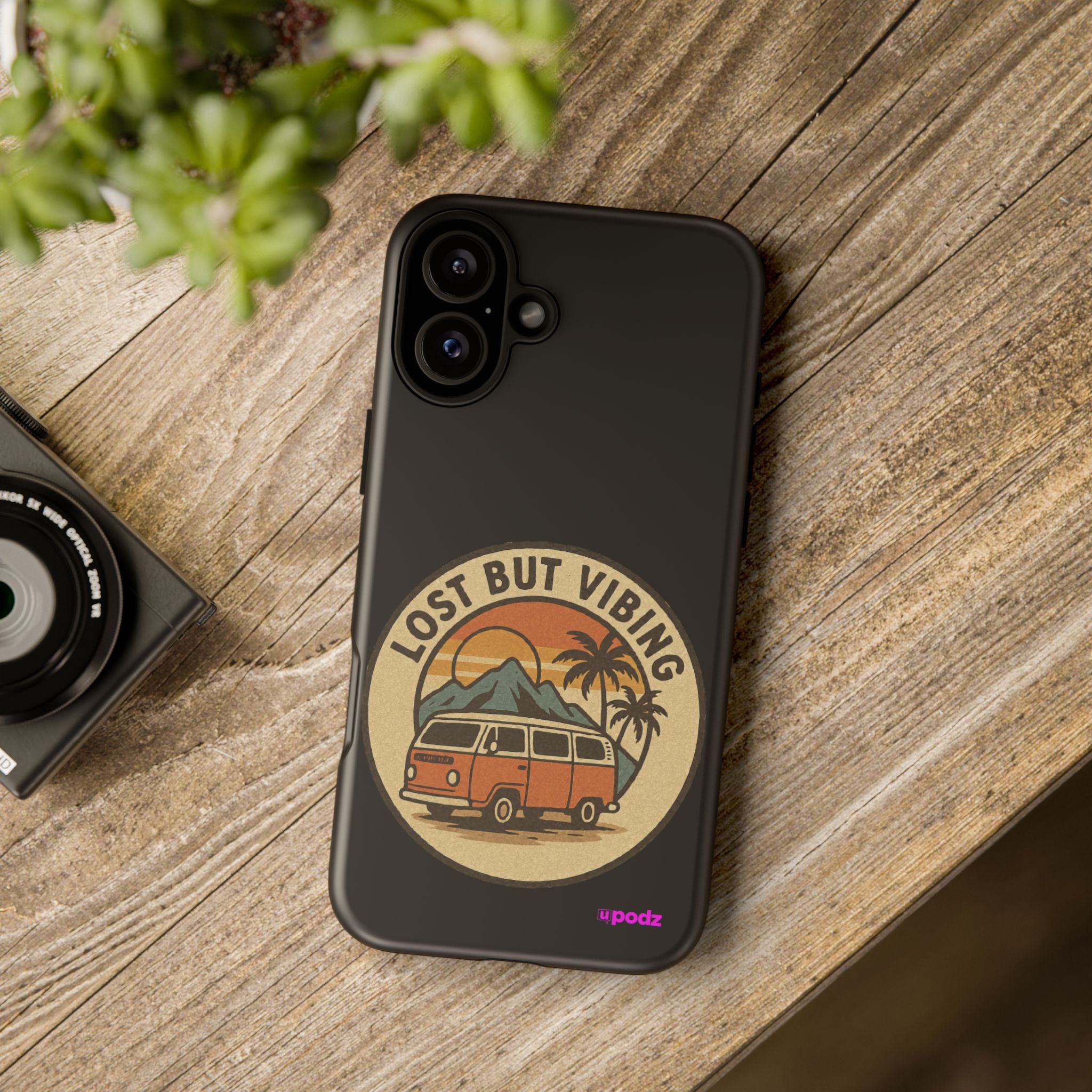 Lost But Vibing Design, Tough Cases, Phone Cover