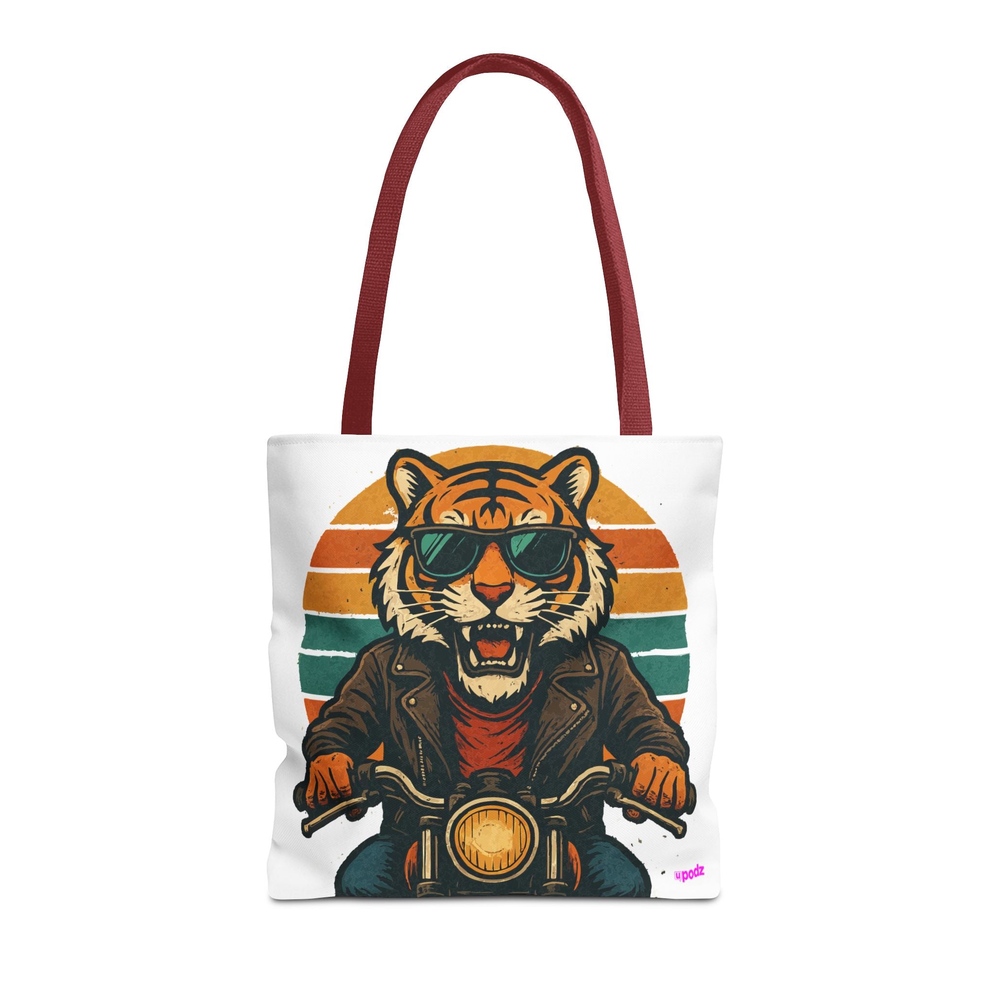Tiger Rider Tote Bag - Quirky Fun Bag