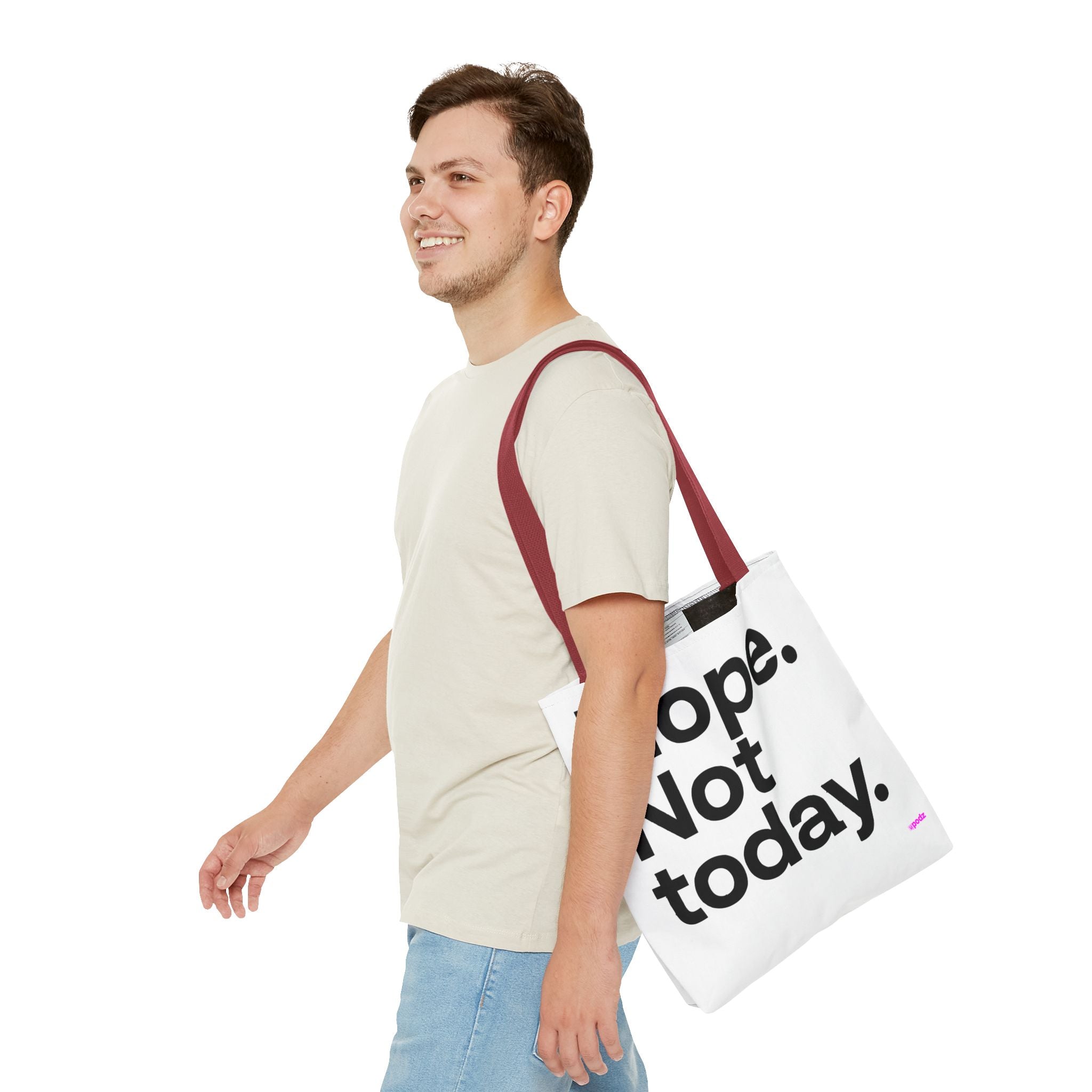 Nope Not Today Tote Bag - Quirky Fun Bag
