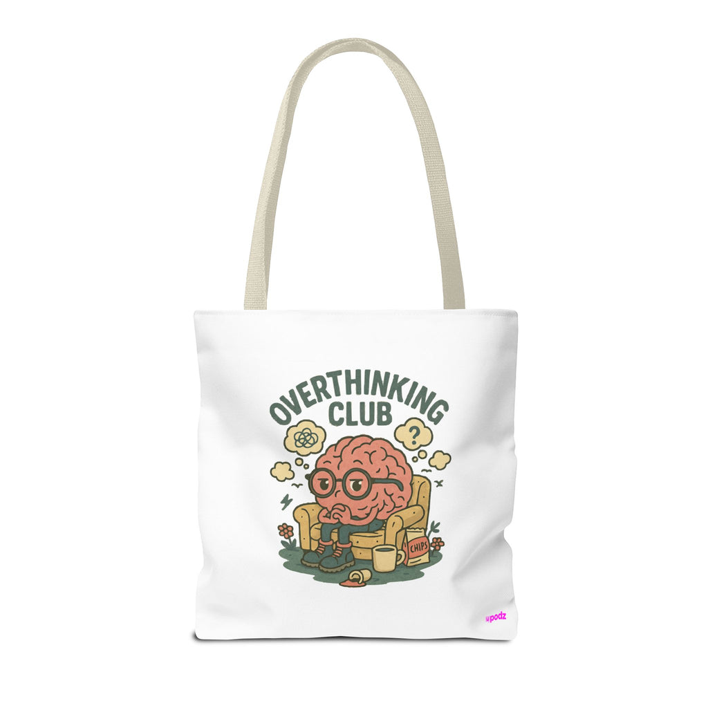 Overthinking Brain Quirky Design, Fun Bag