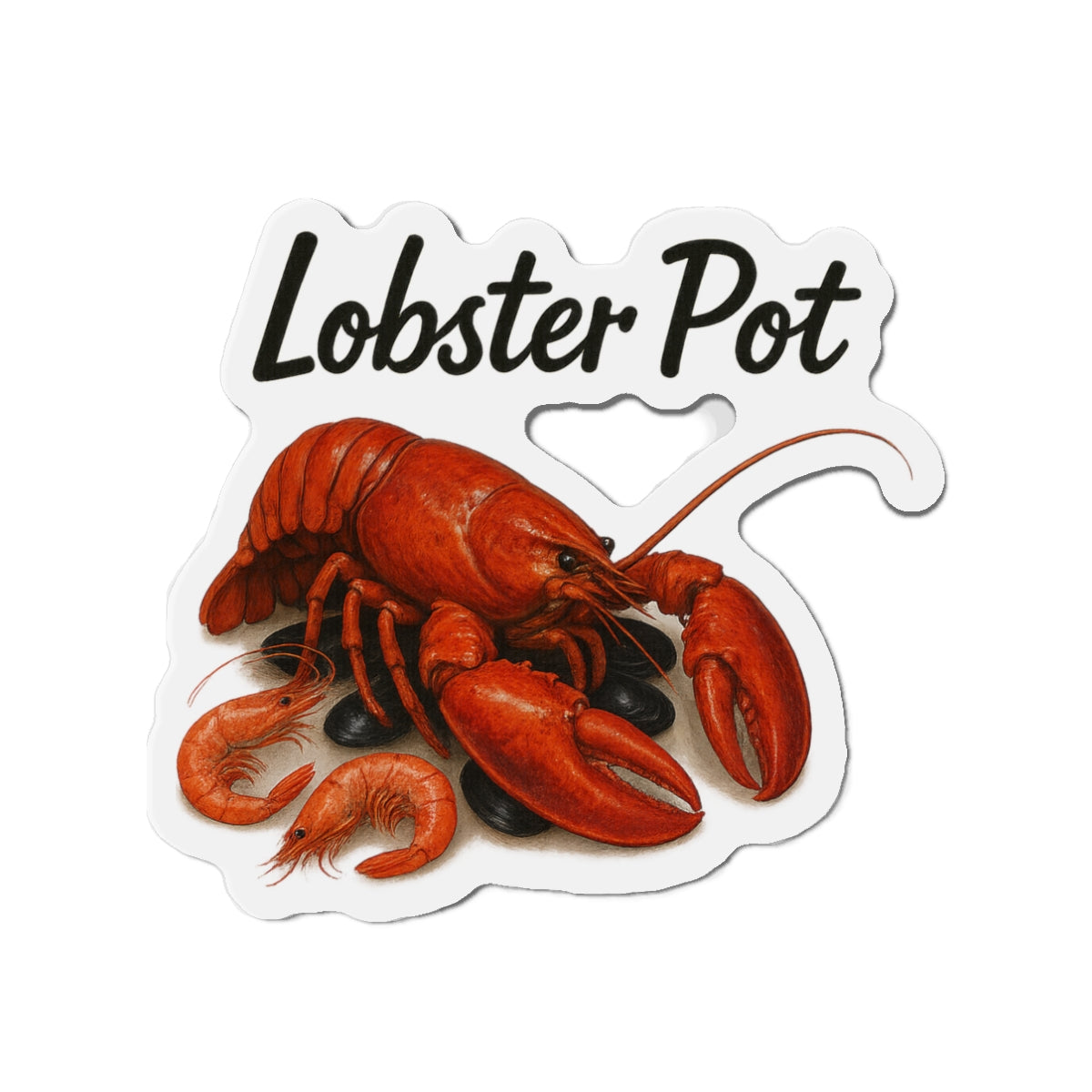 Lobster Pot Die-Cut Magnets, Fun Refrigerator Magnets