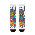 Stay Weird Sublimation Crew Socks