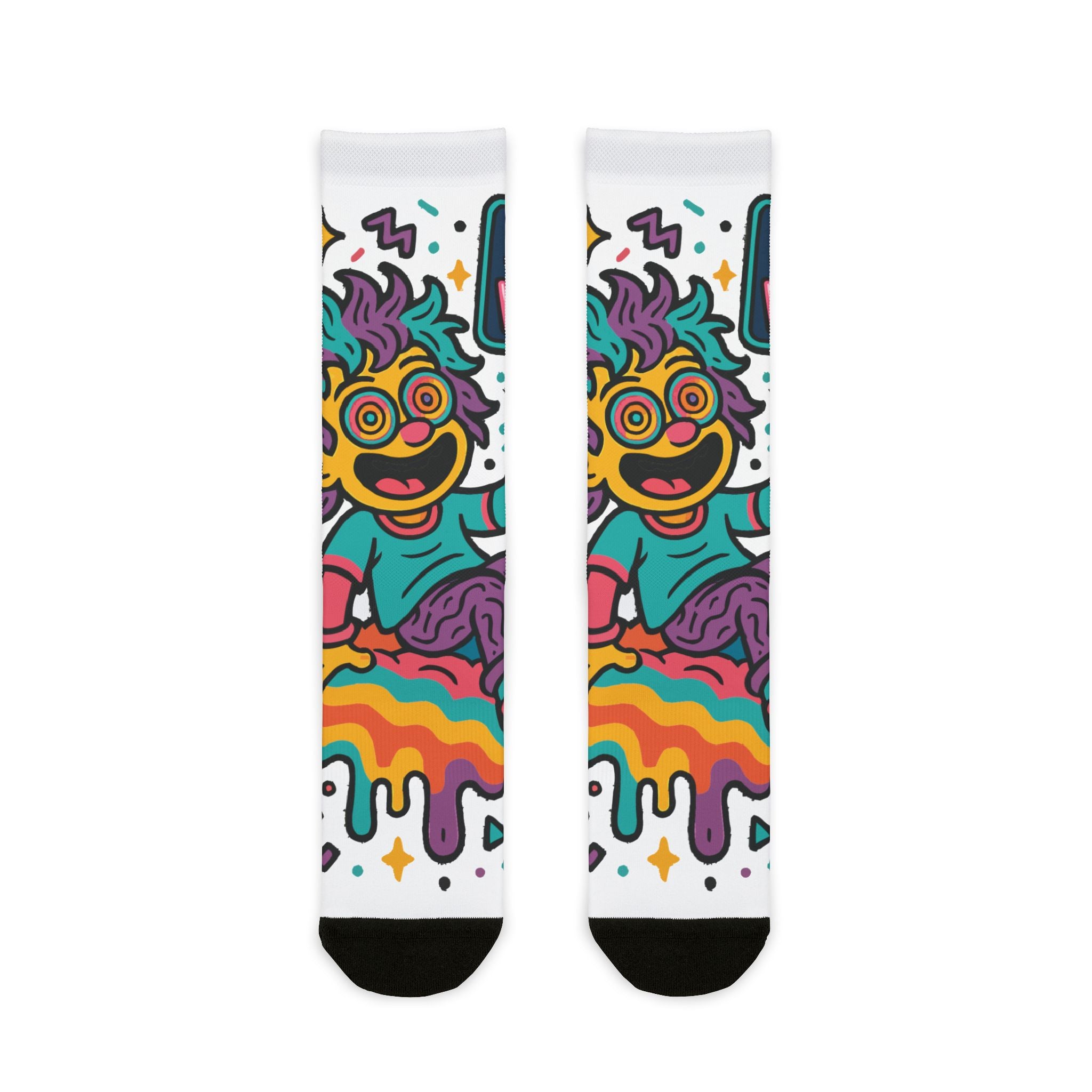 Stay Weird Sublimation Crew Socks