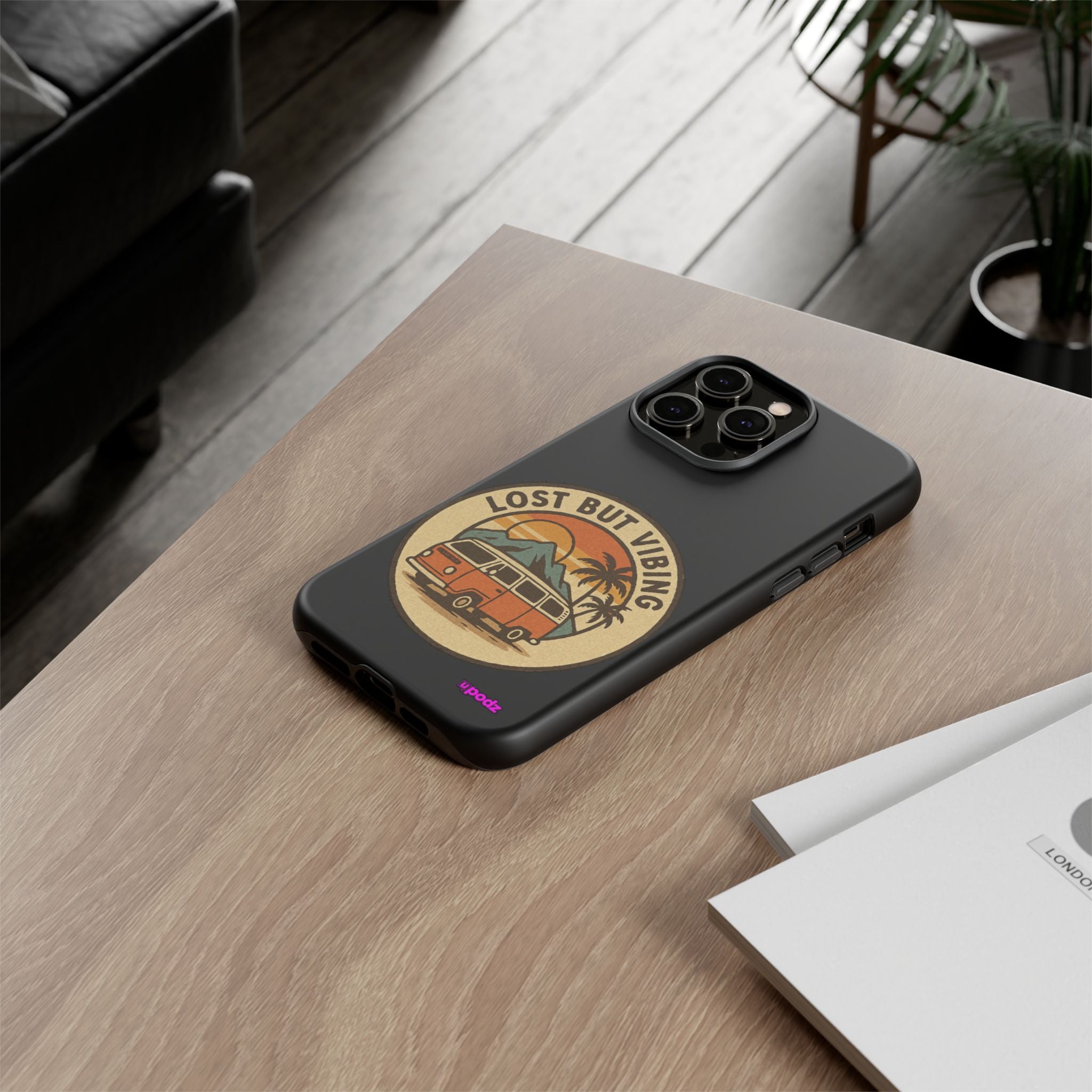 Lost But Vibing Design, Tough Cases, Phone Cover