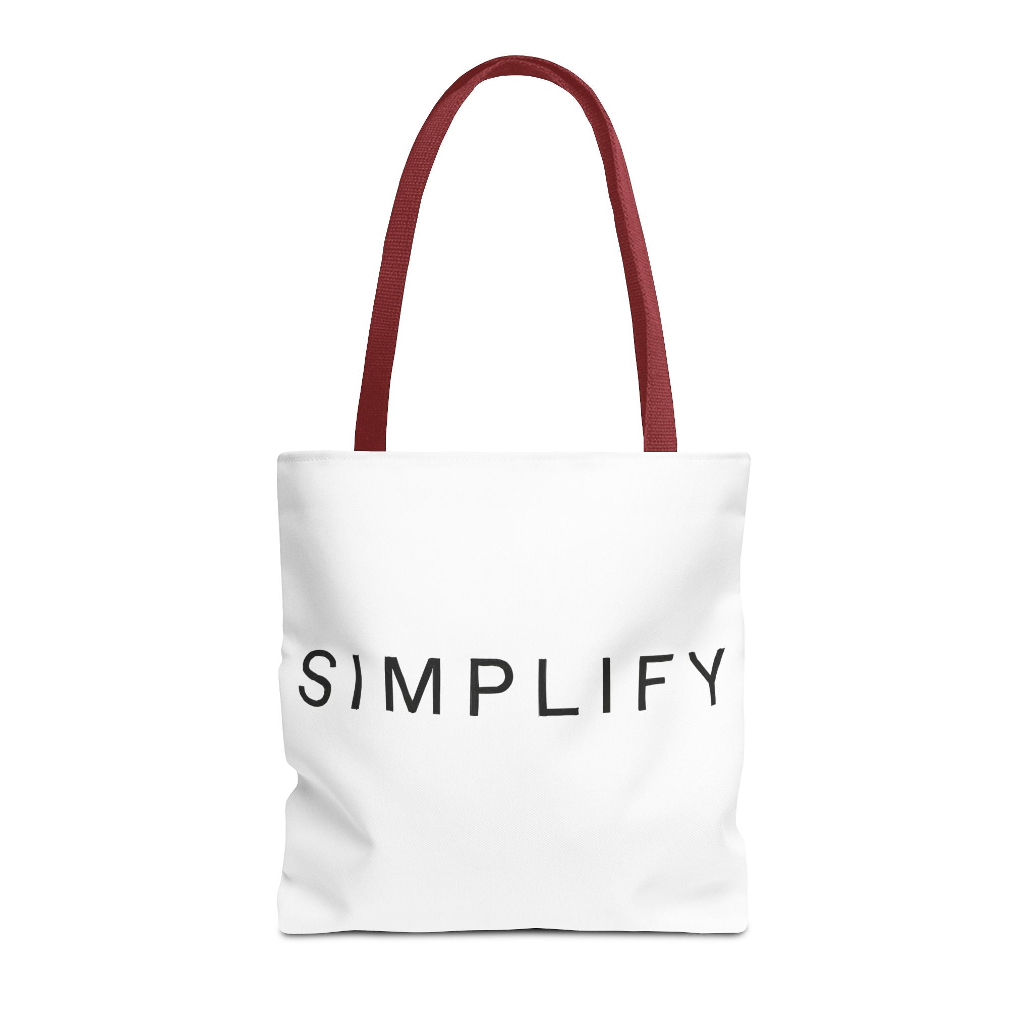Simplify Tote Bag, Inspirational Gift, Eco-Friendly Shopping Bag