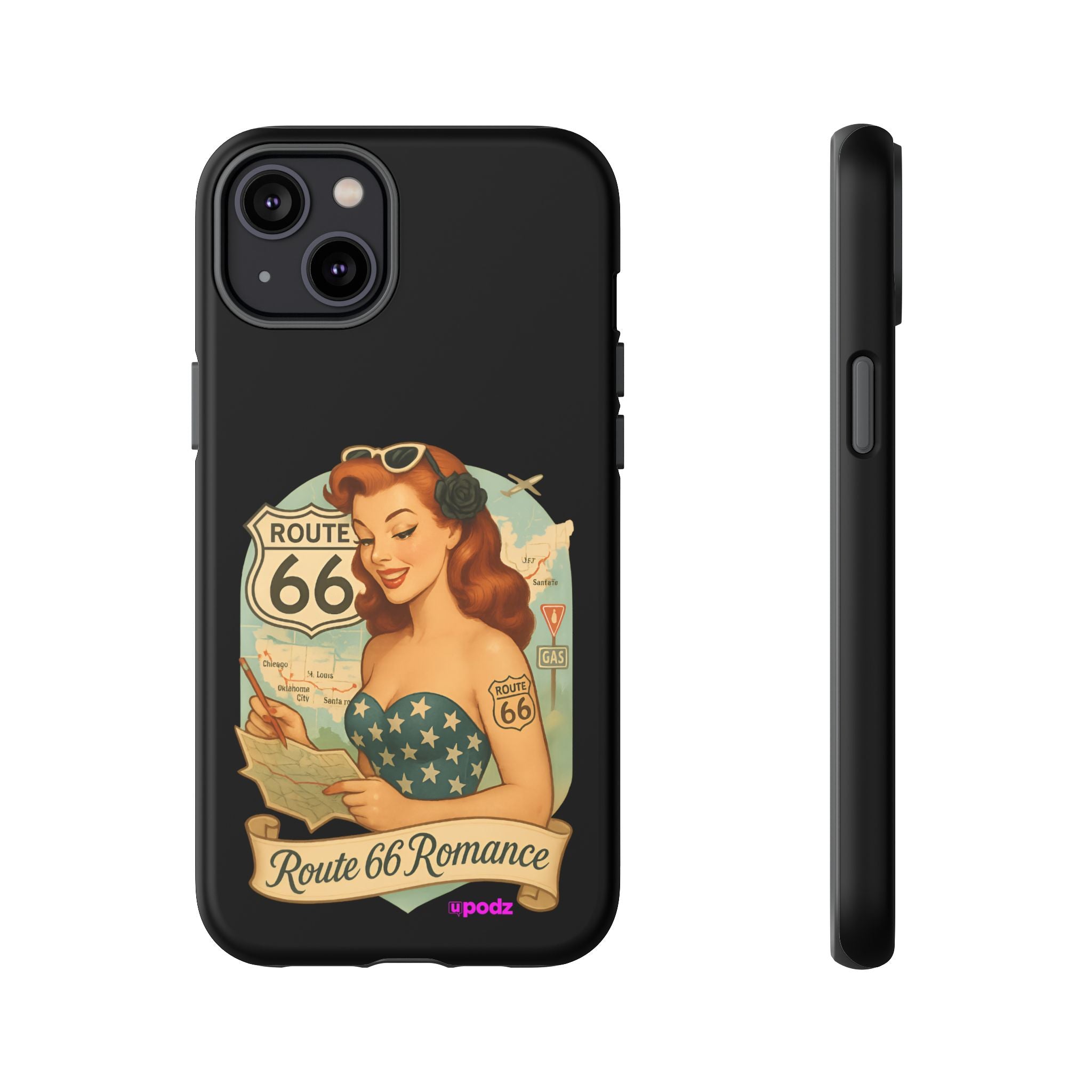 Route 66 Design, Tough Cases, Phone Cover, Unique Gift