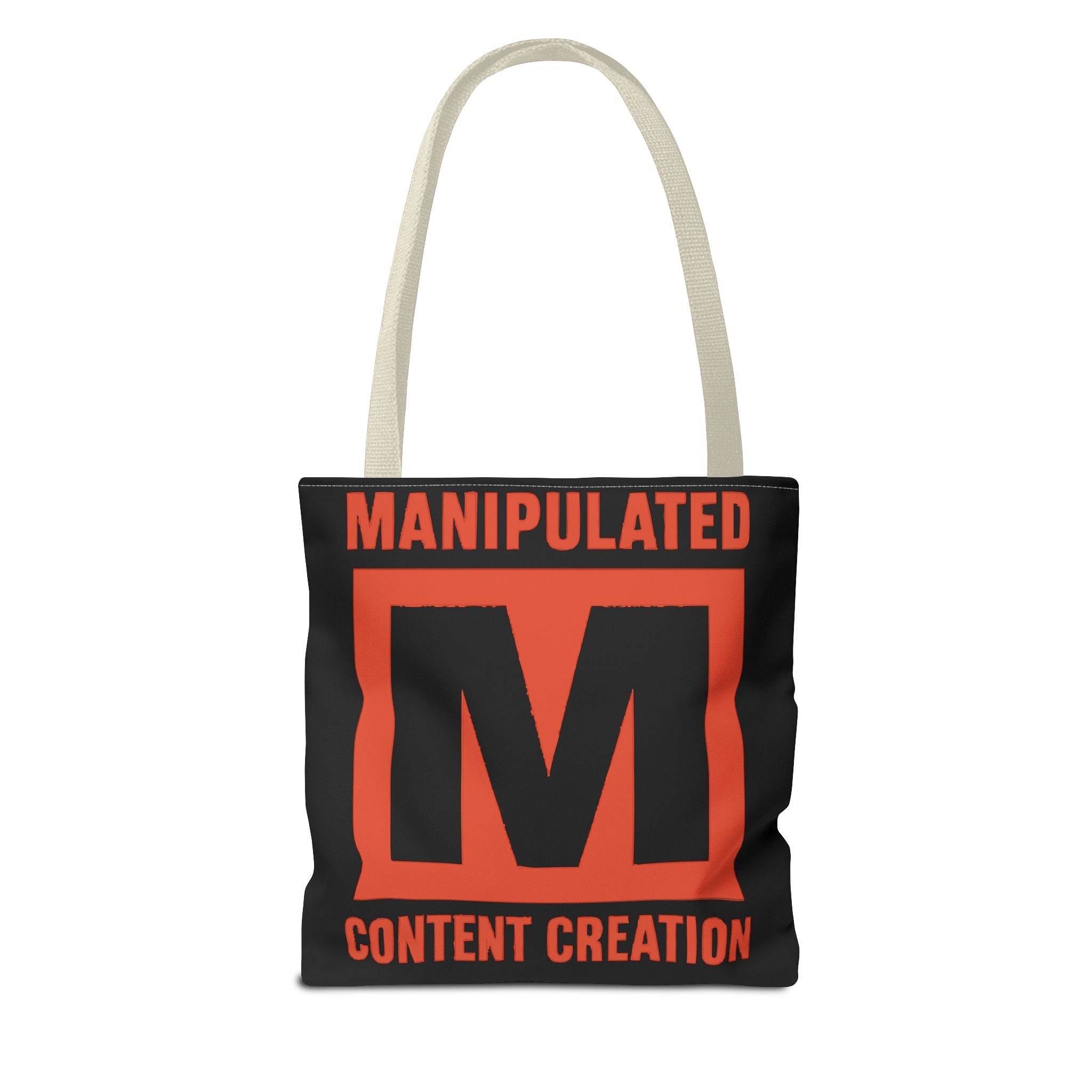Manipulated Content Tote Bag, Inspirational Gift, Eco-Friendly Shopping Bag