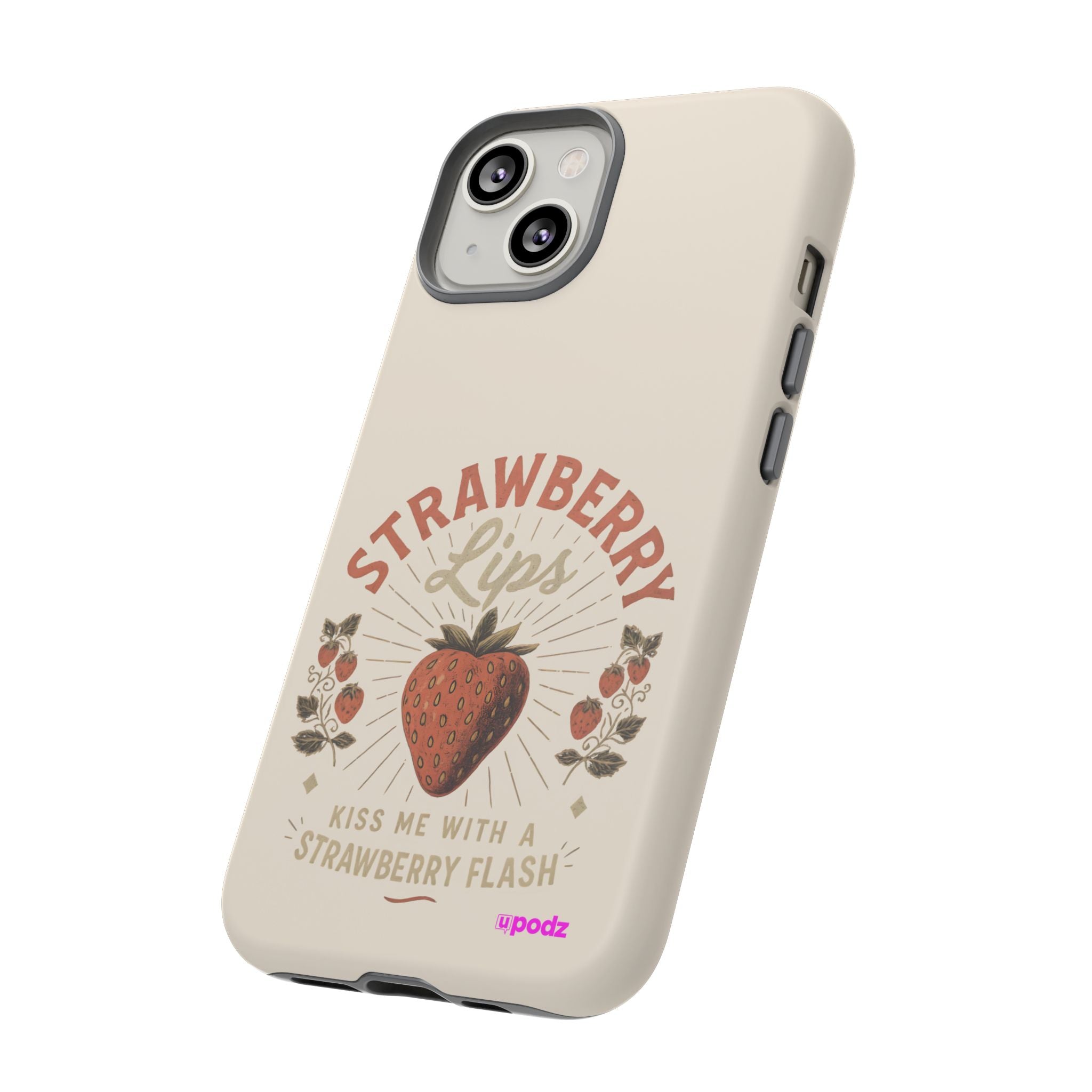 Strawberry Lips Design, Tough Cases, Phone Cover, Unique Gift