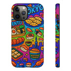 Bento Box, White Cover Design, Tough Cases, Phone Cover