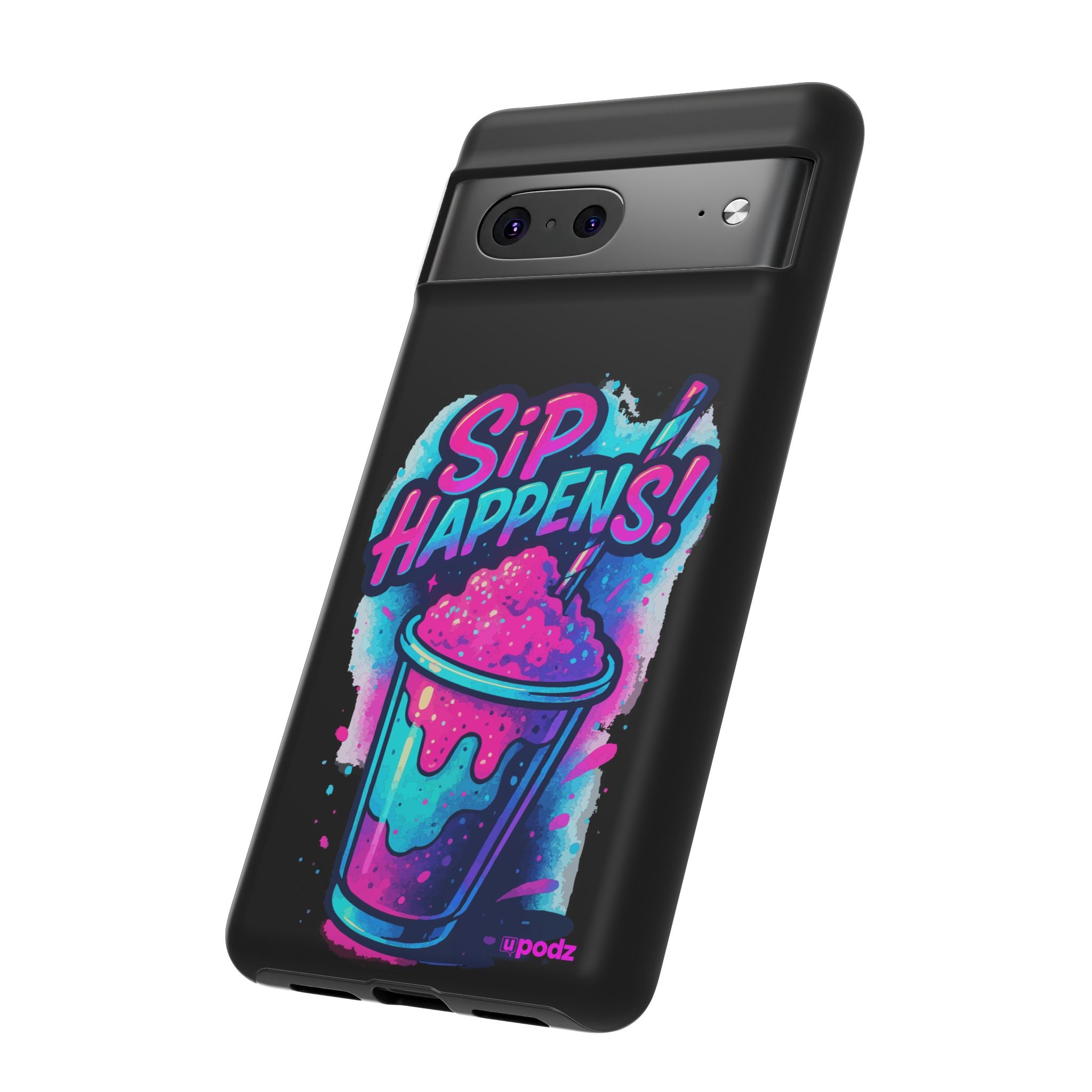 Sip Happens Phone Case Design, Tough Cases, Phone Cover
