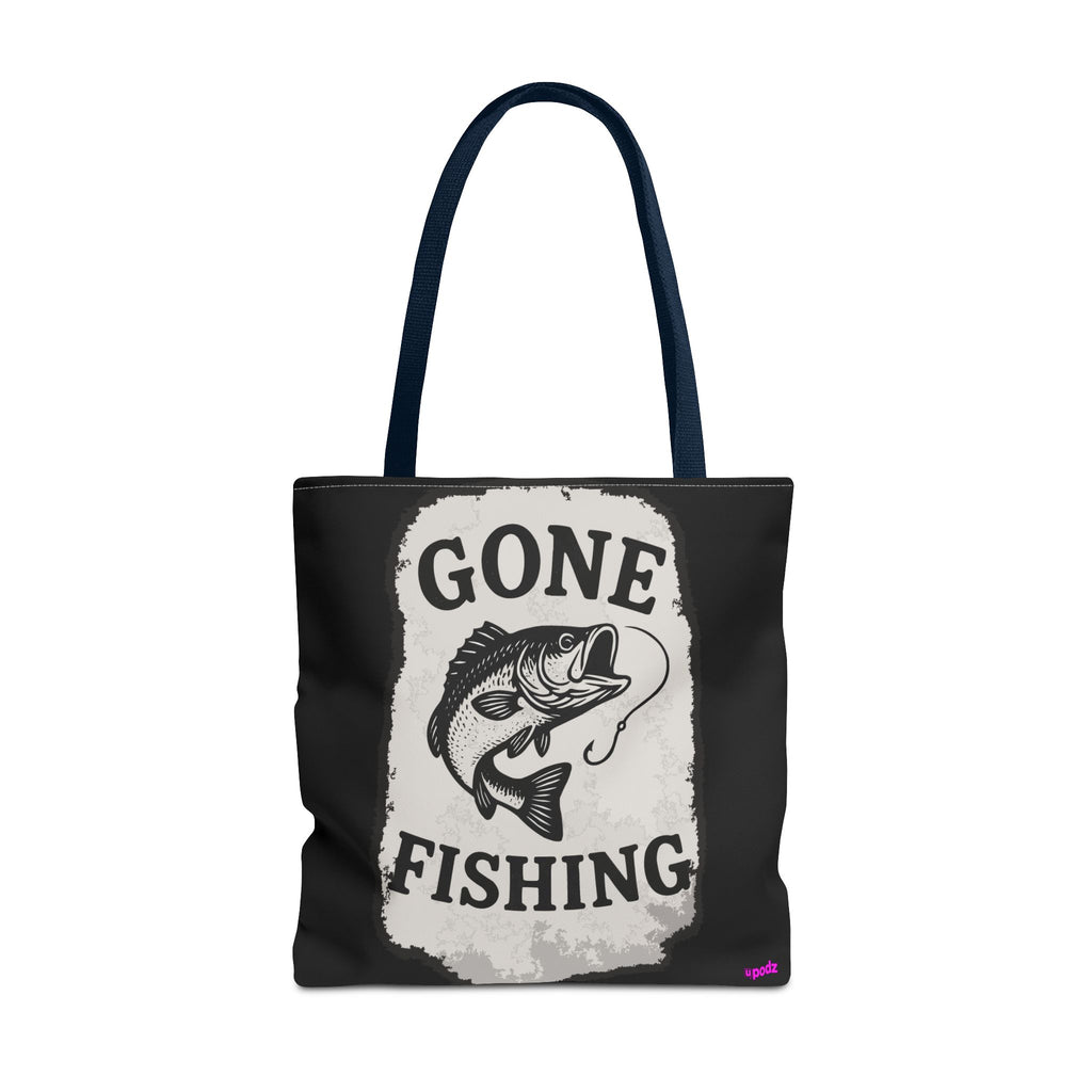 Gone Fishing Tote Bag - Quirky Fun Bag