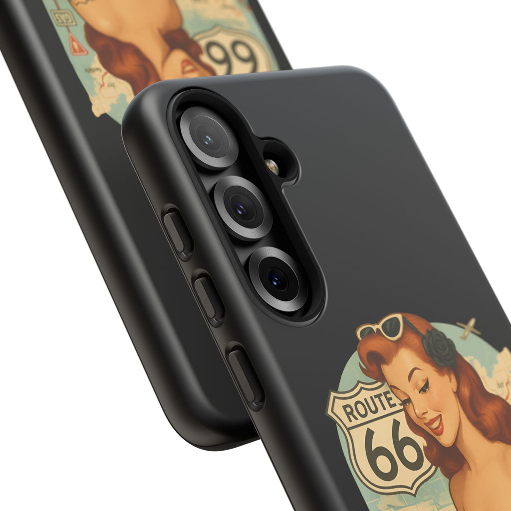 Route 66 Design, Tough Cases, Phone Cover, Unique Gift