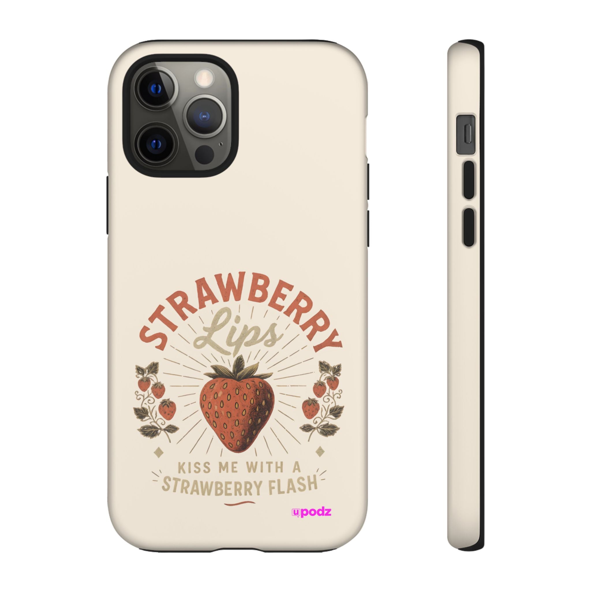 Strawberry Lips Design, Tough Cases, Phone Cover, Unique Gift