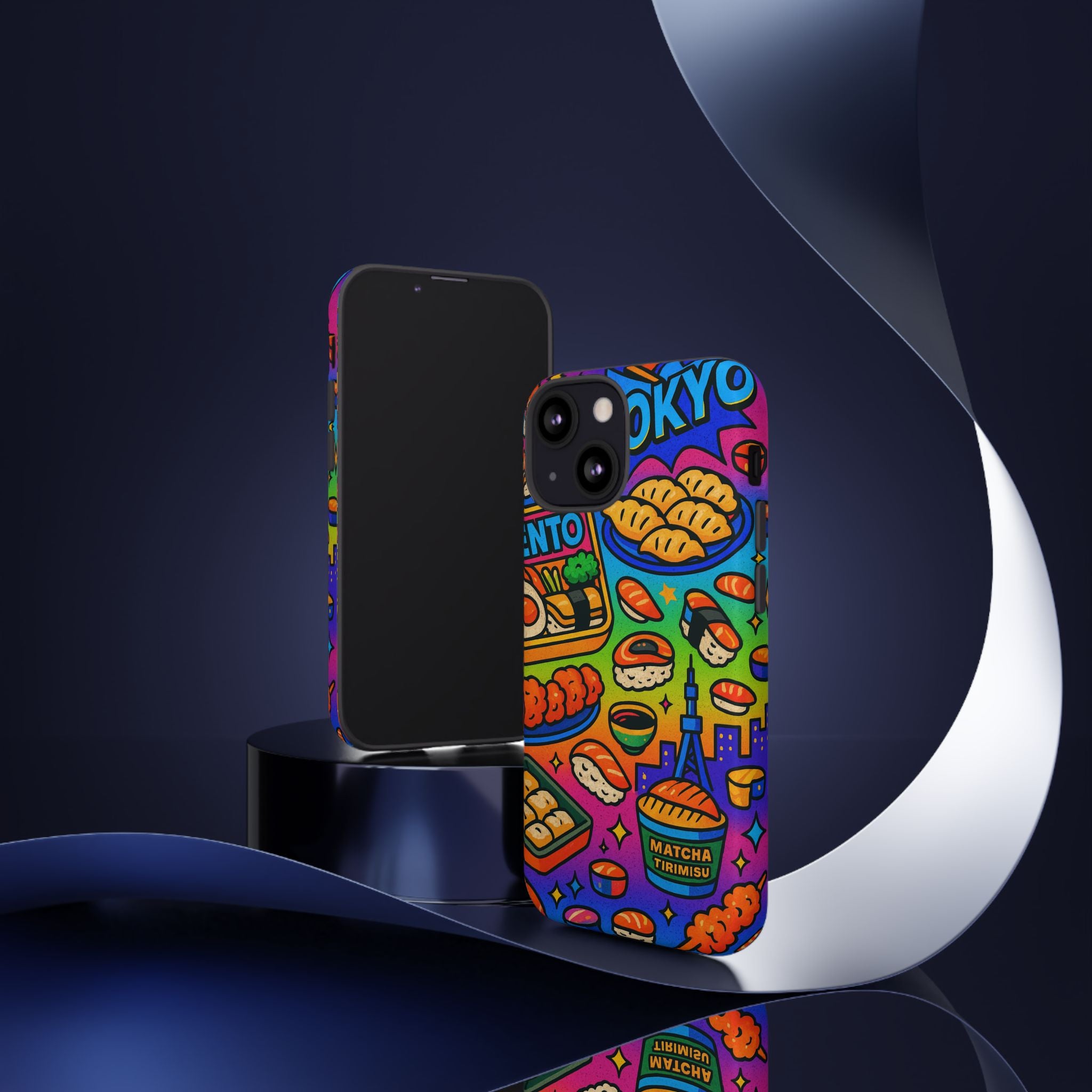 Bento Box, White Cover Design, Tough Cases, Phone Cover