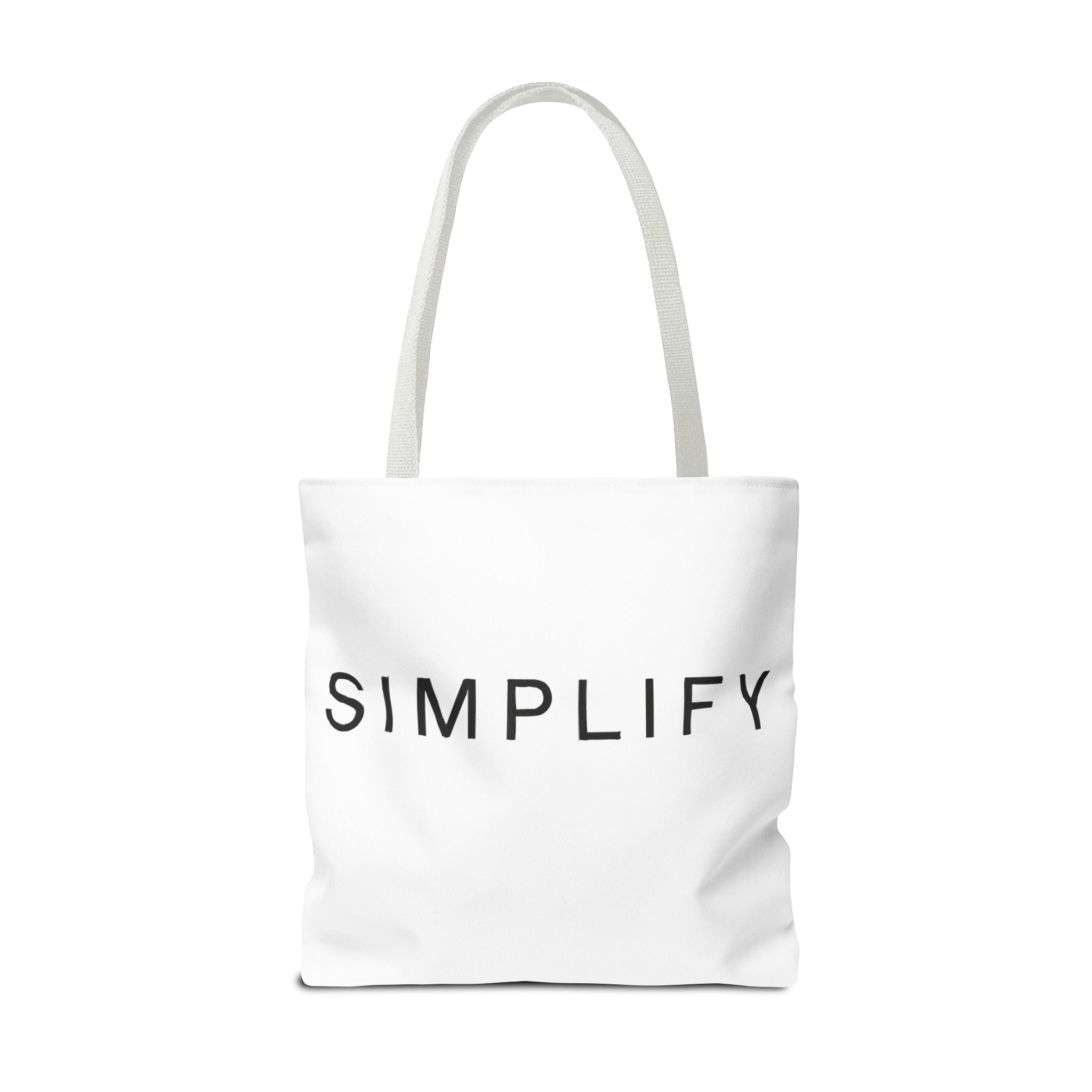 Simplify Tote Bag, Inspirational Gift, Eco-Friendly Shopping Bag