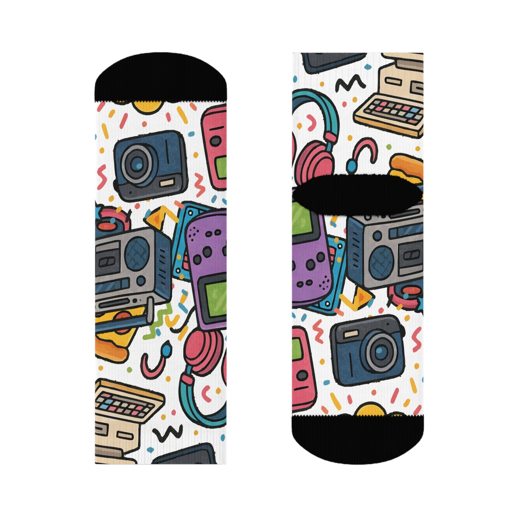 Retro 90's Socks, Funky Design