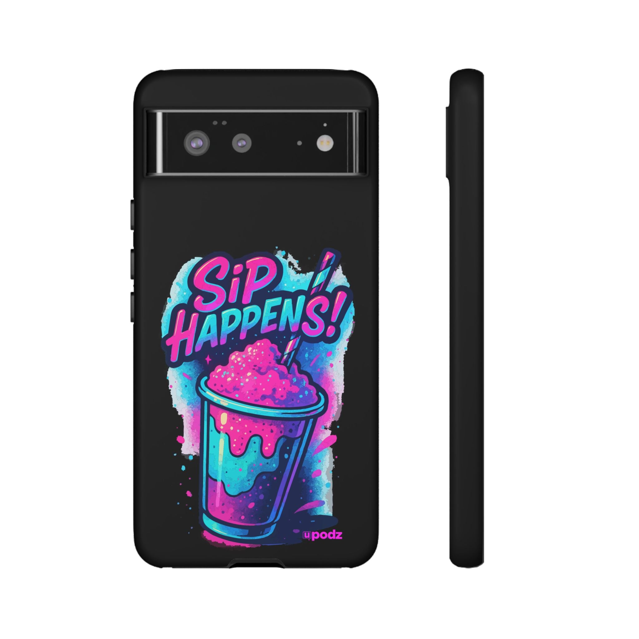 Sip Happens Phone Case Design, Tough Cases, Phone Cover