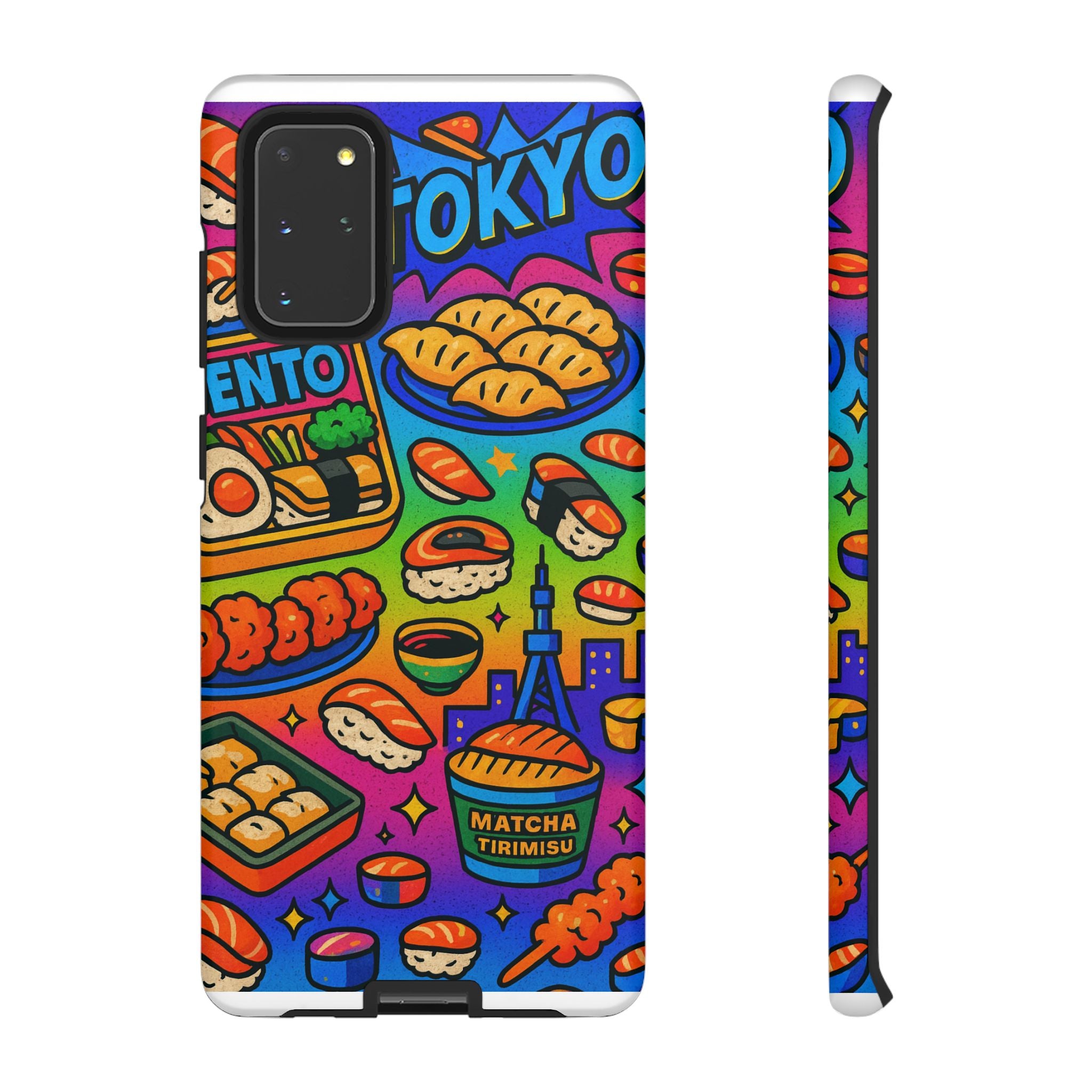 Bento Box, White Cover Design, Tough Cases, Phone Cover