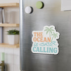 Tropical Die-Cut Magnet - Ocean Vibes, Refrigerator Magnet