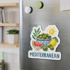 Mediterranean Die-Cut Magnet, Fun Refrigerator Magnet