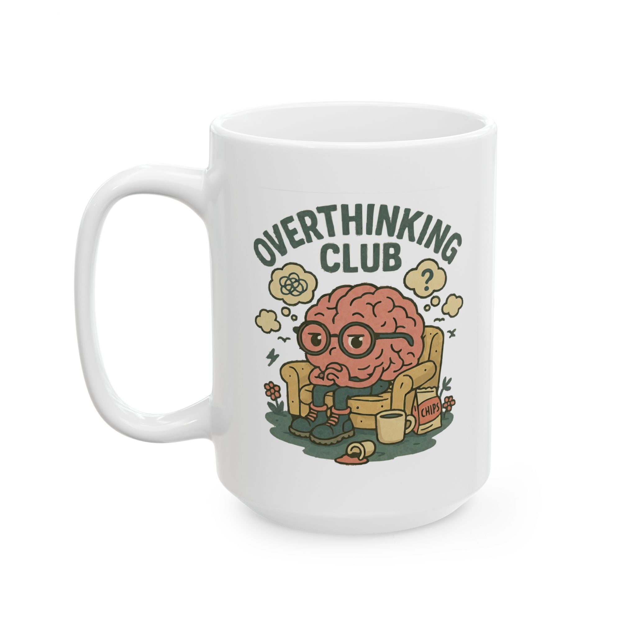 Over thinking Club Ceramic Mug |  Personalized Mug