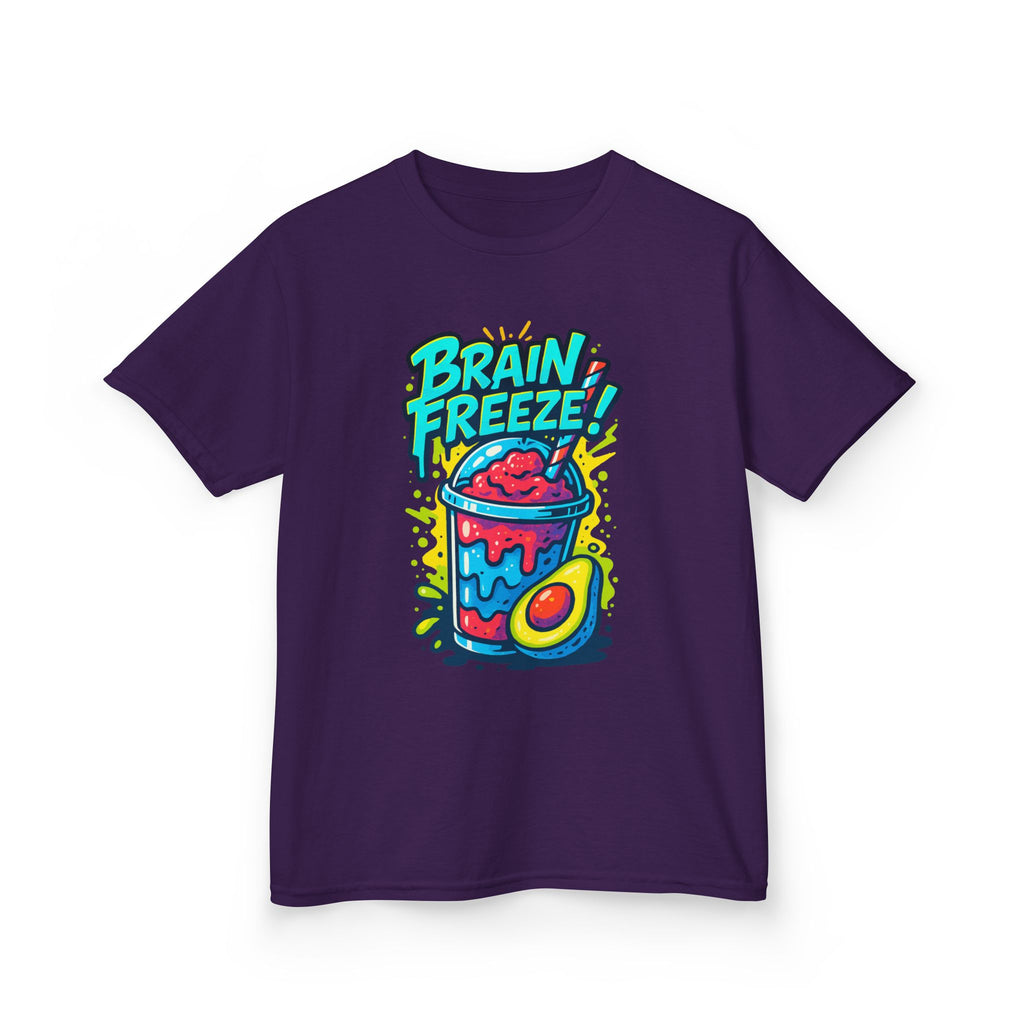 Brain Freeze Kids Tee, Fun Graphic Tee, Kids Cotton T-Shirt