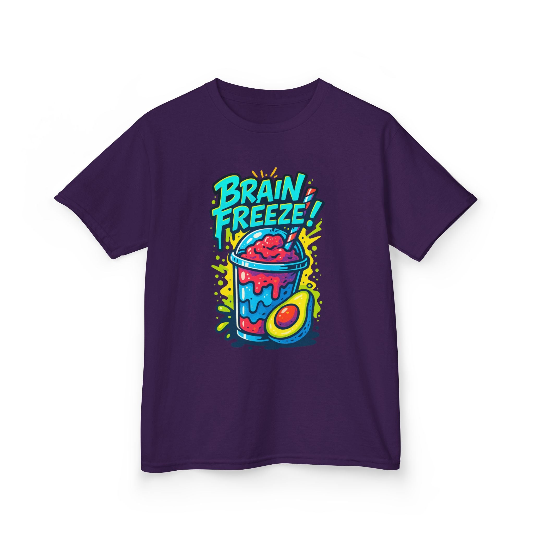 Brain Freeze Kids Tee, Fun Graphic Tee, Kids Cotton T-Shirt