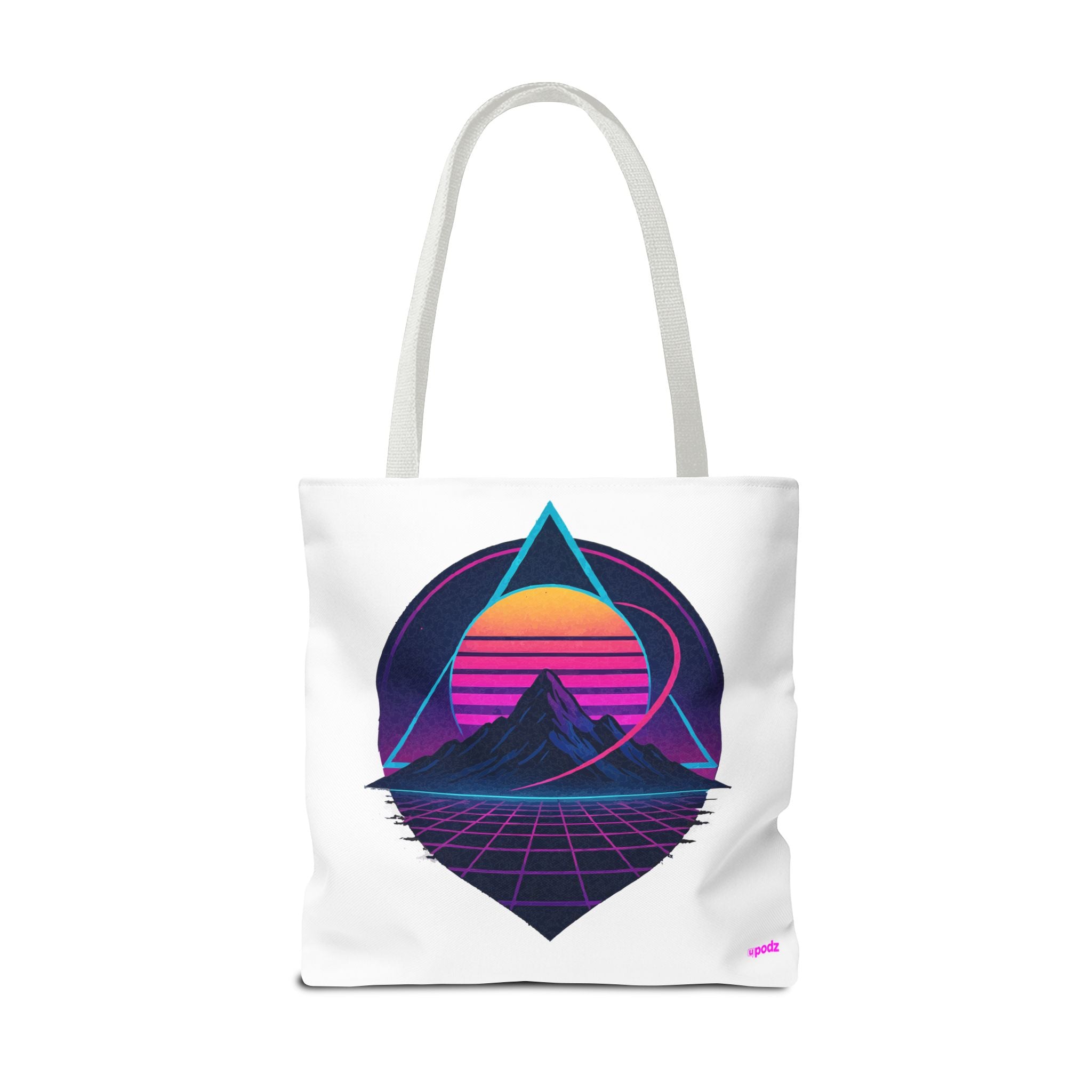 Sunset Mountain Tote - Quirky Design, Fun Bag