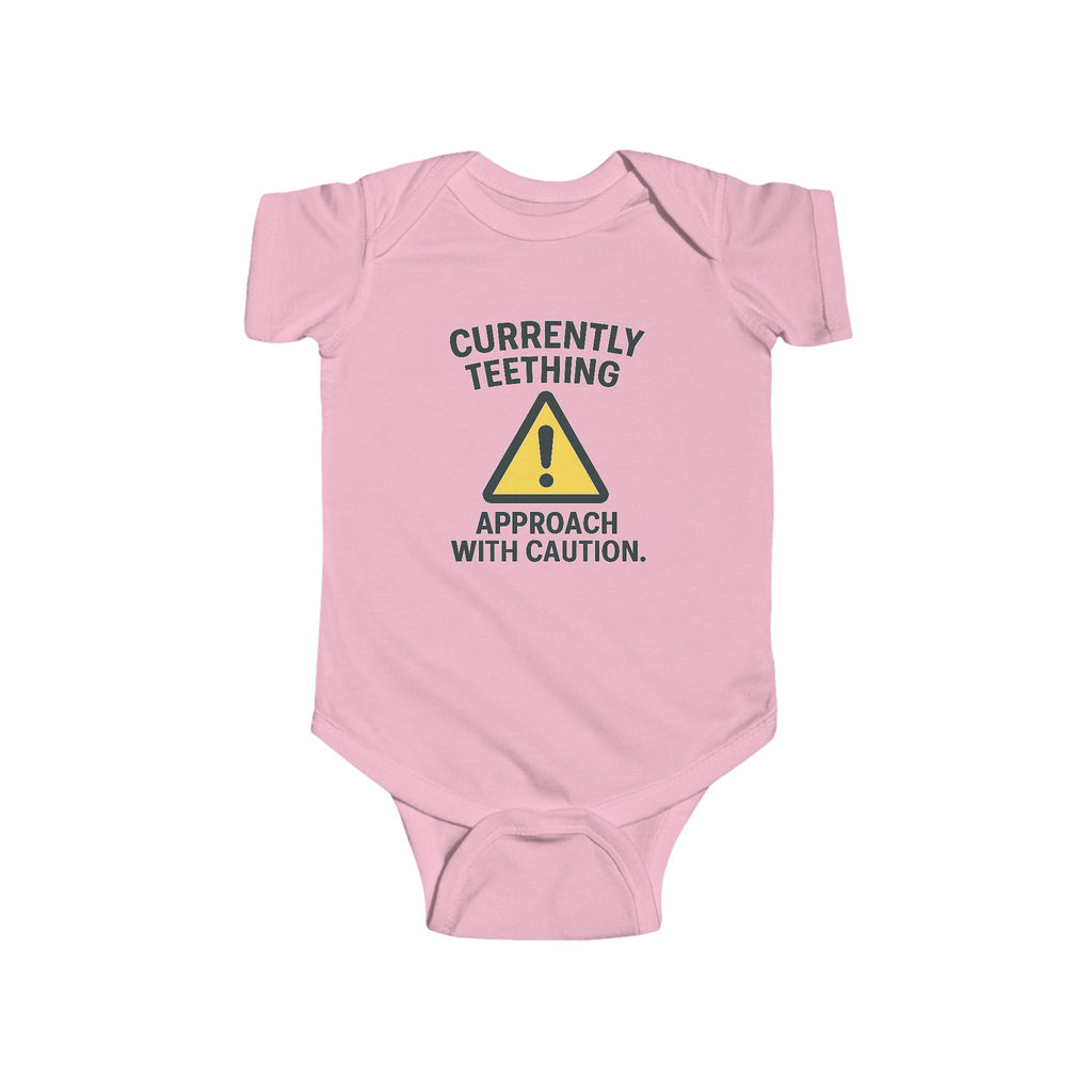 Currently Teething Baby Bodysuit, Funny Infant Outfit, Cute Baby Clothes