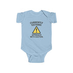 Currently Teething Baby Bodysuit, Funny Infant Outfit, Cute Baby Clothes