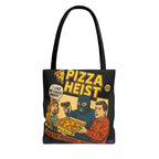 Pizza Heist Tote Bag - Quirky AOP Design, Fun Bag