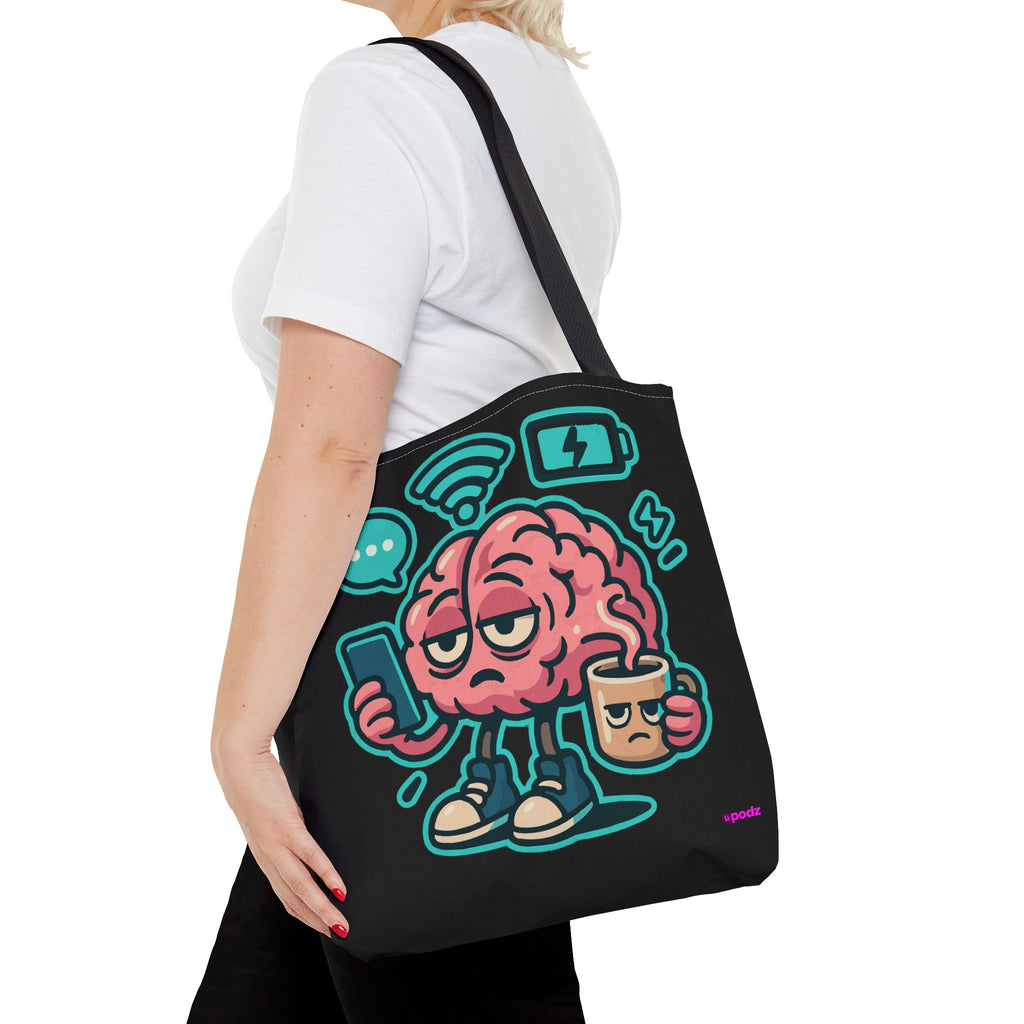 Brain Power Tote Bag - Quirky, Fun Tote Bag