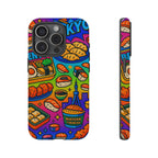 Bento Box, White Cover Design, Tough Cases, Phone Cover