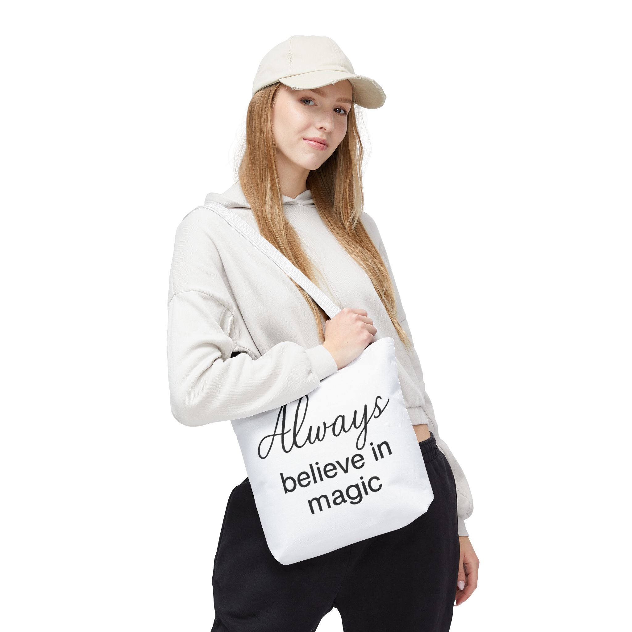 Always Believe in Magic Tote Bag, Inspirational Gift, Eco-Friendly Shopping Bag