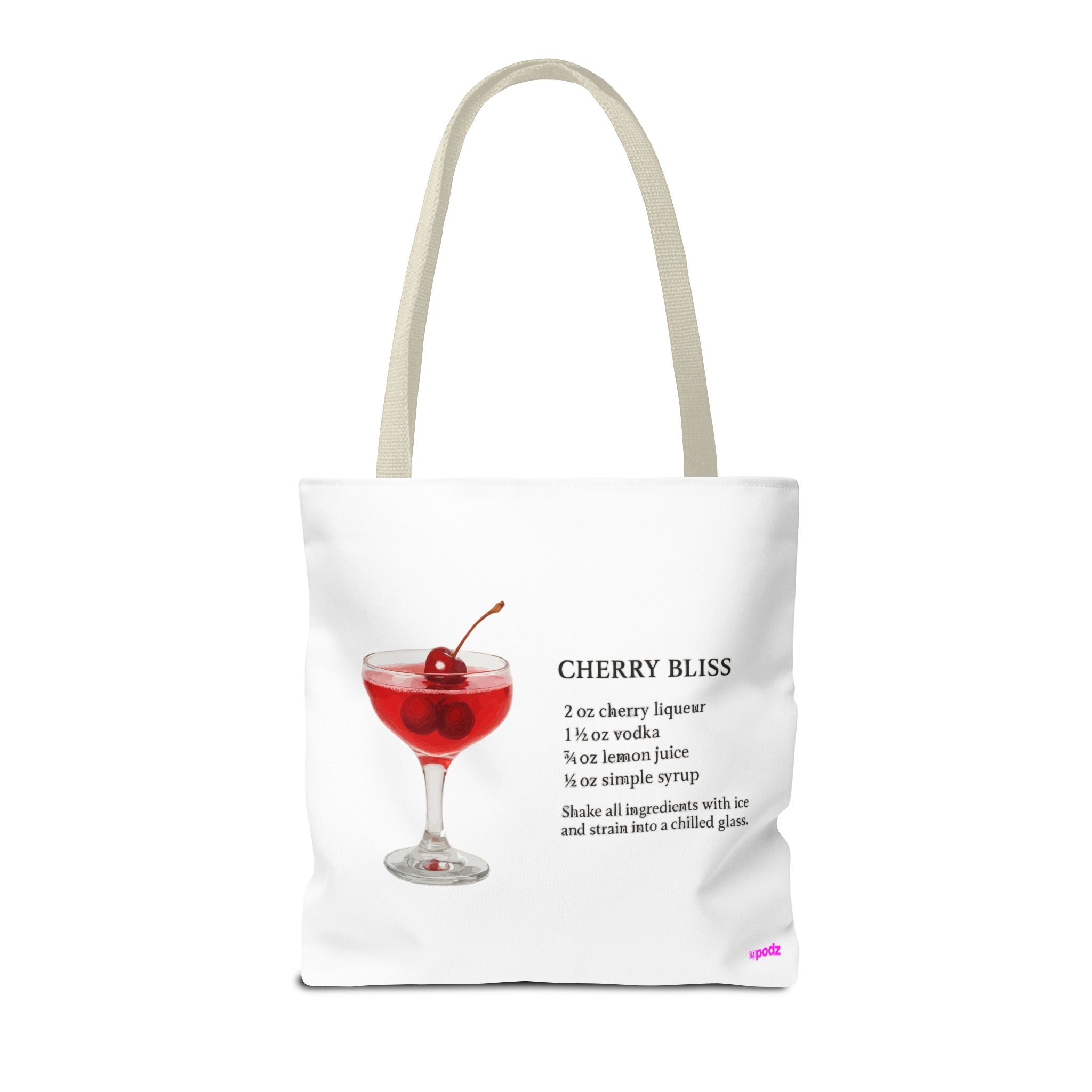 Cherry Cocktail Tote Bag - Quirky Fun Bag