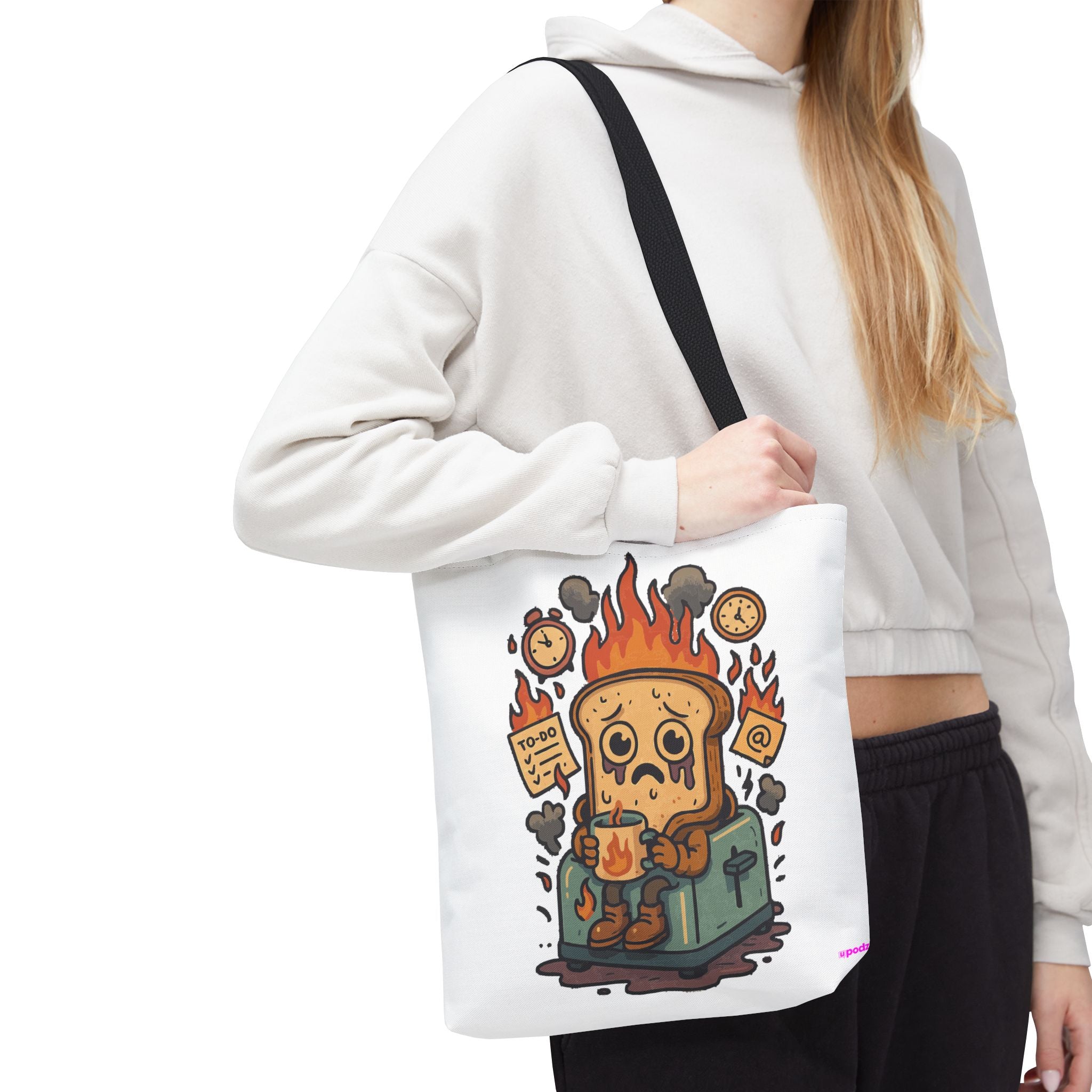 Burnt Toast Tote Bag - Quirky Fun Bag