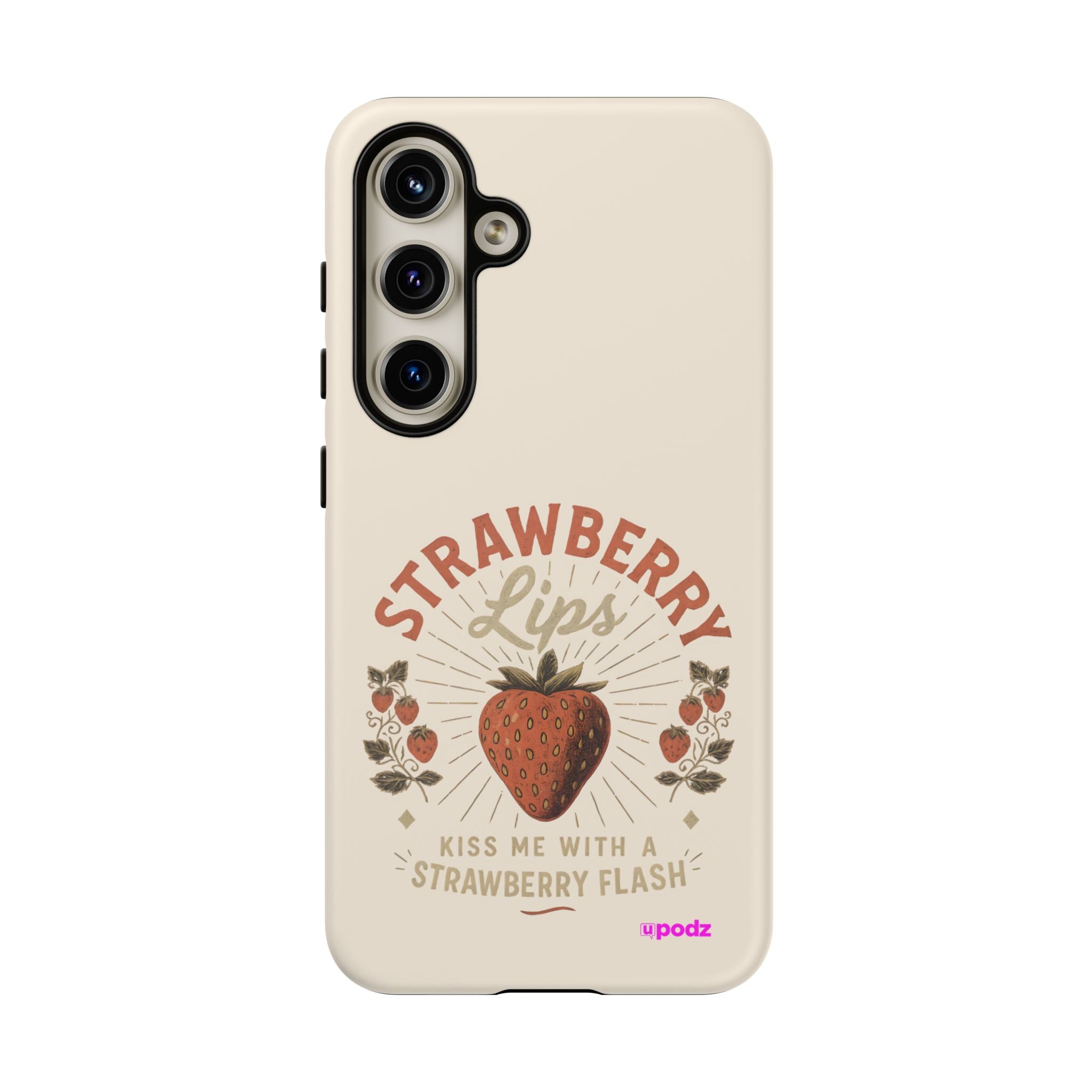 Strawberry Lips Design, Tough Cases, Phone Cover, Unique Gift