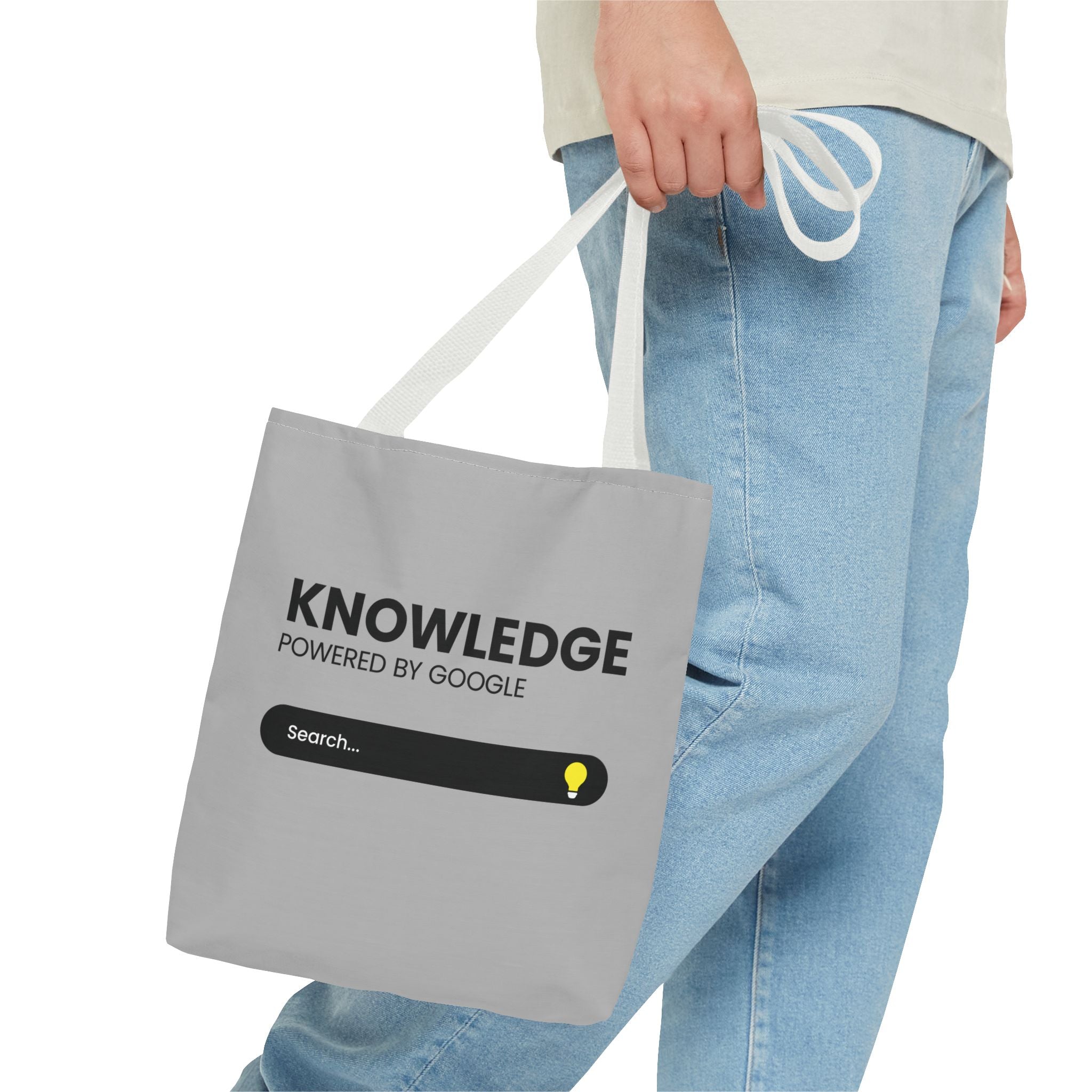 Knowledge Powered Tote Bag - Motivational Carryall