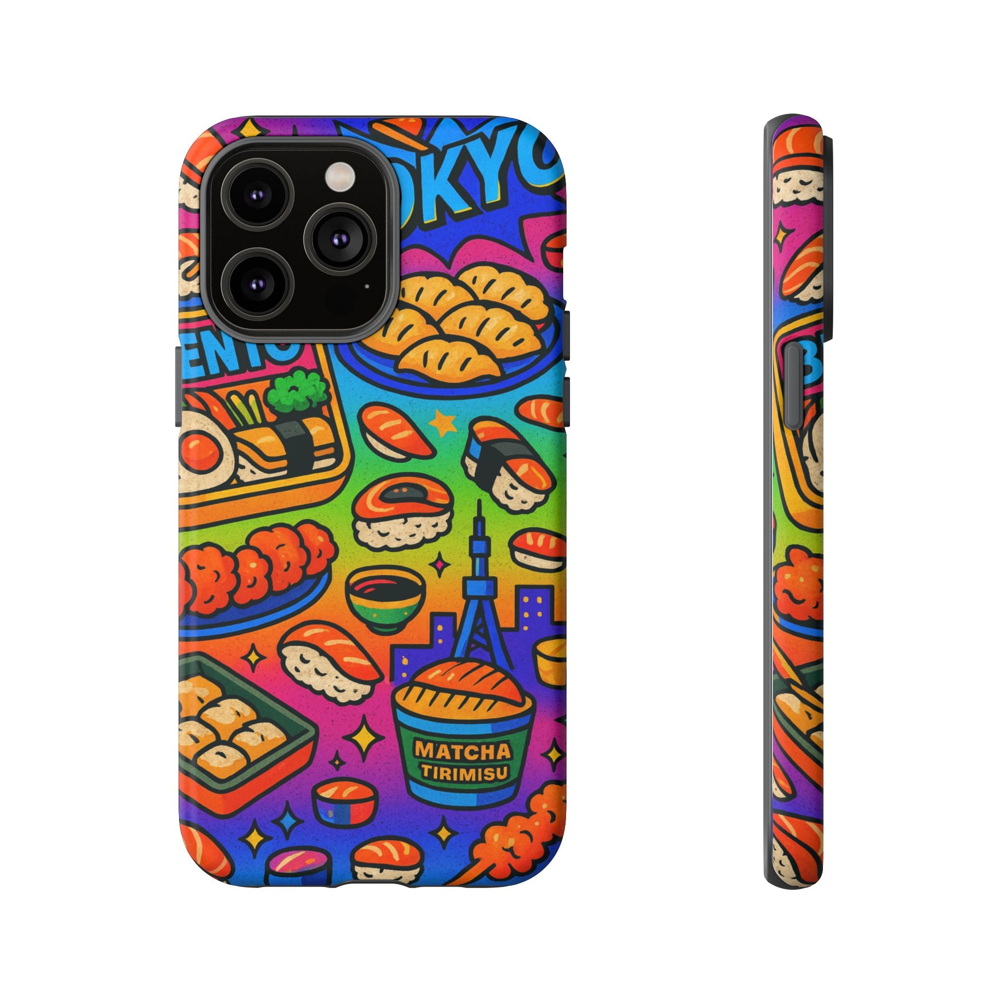 Bento Box, White Cover Design, Tough Cases, Phone Cover