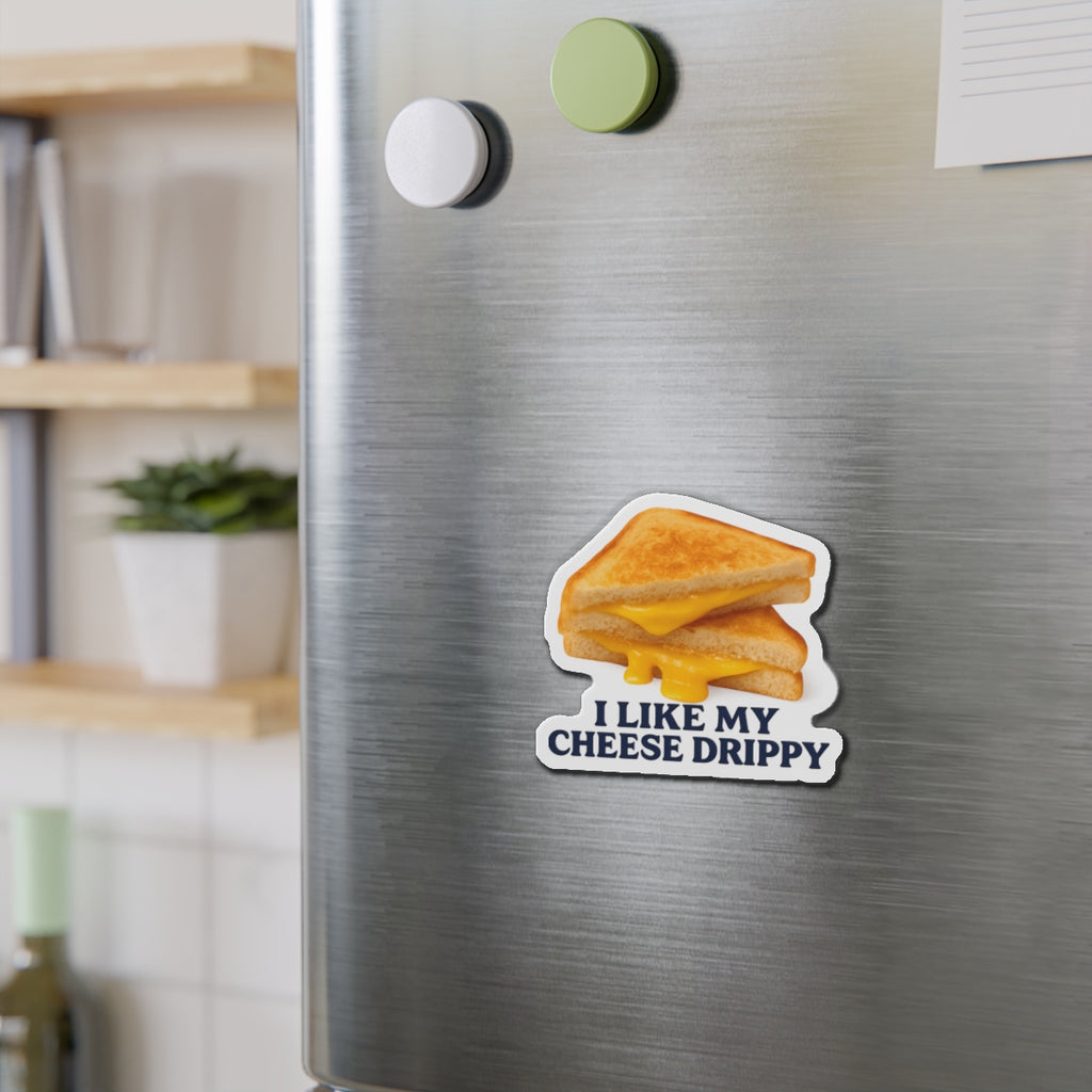 I like my Cheese Drippy Die-Cut Magnets | Fun Kitchen Decor